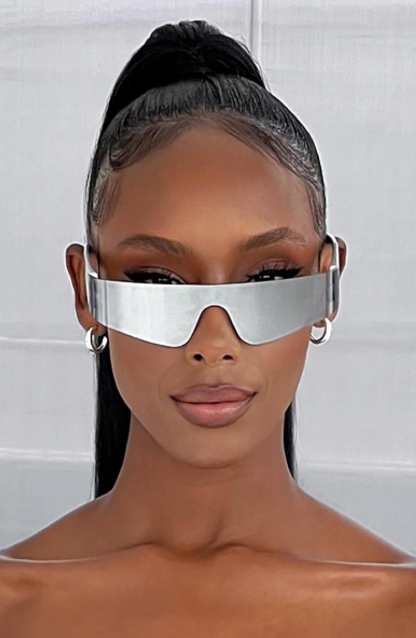 Amika Sunglasses - Silver-My Top Dress.All Rights Reserved