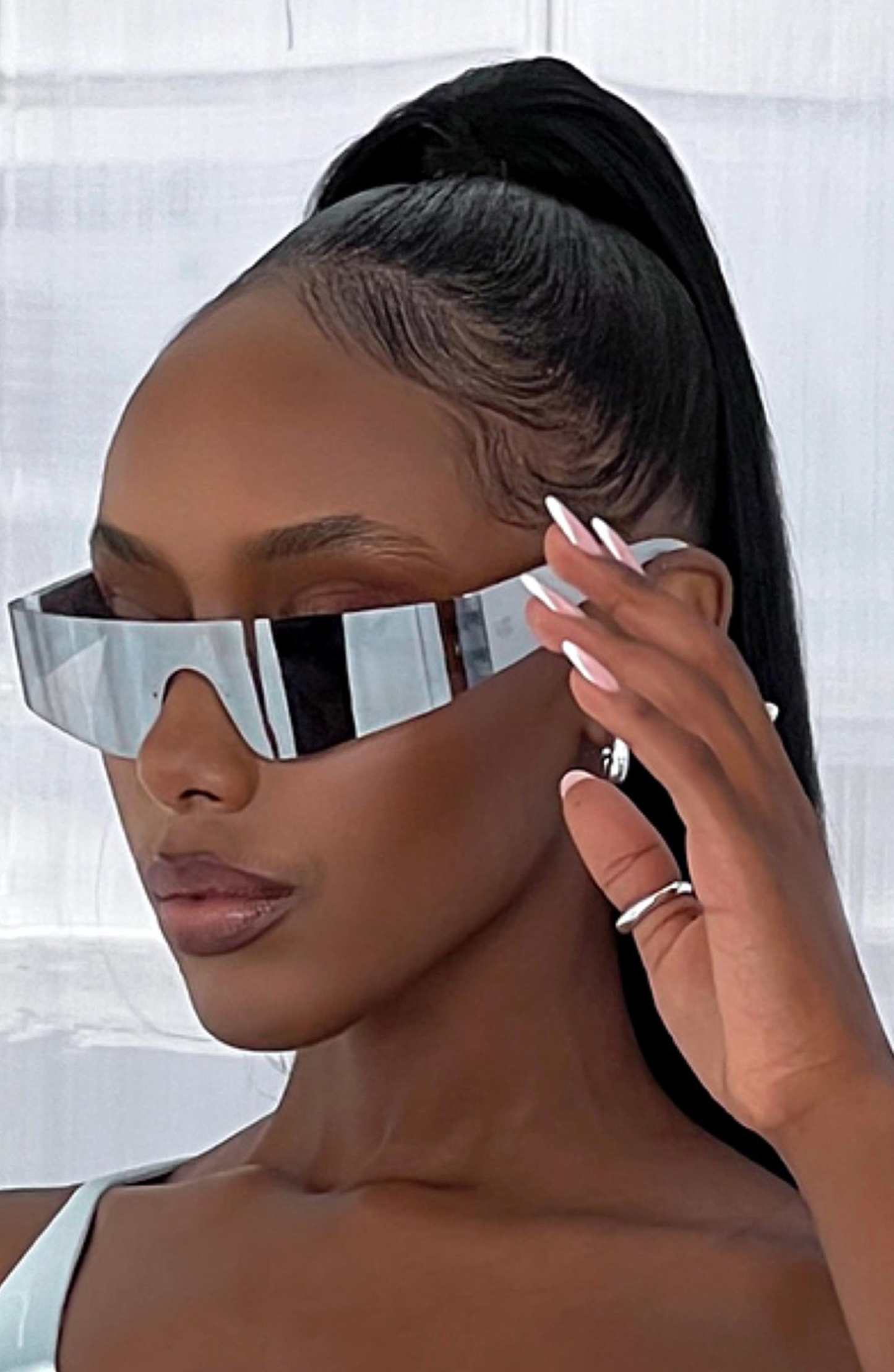 Amika Sunglasses - Silver-My Top Dress.All Rights Reserved