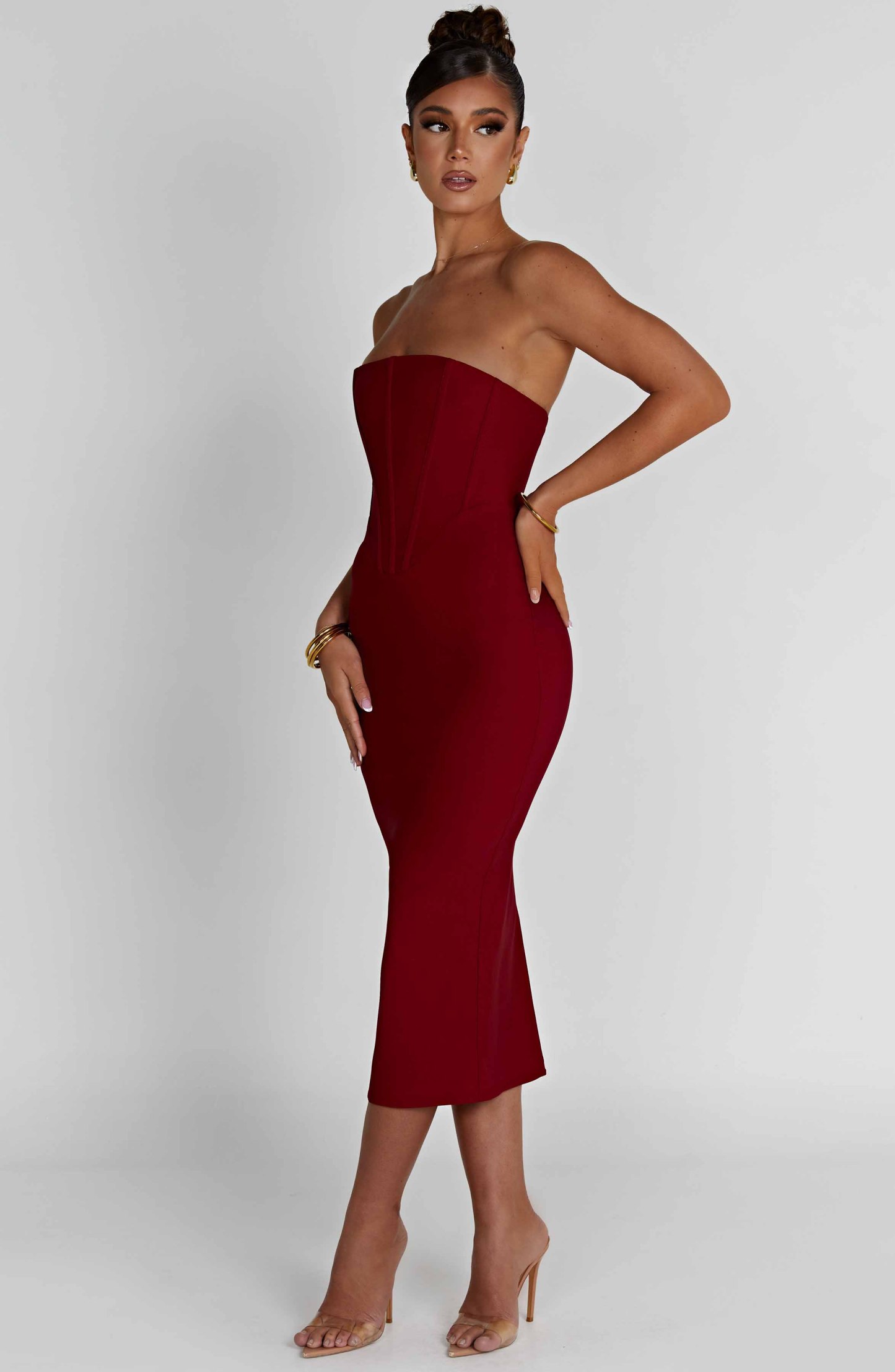 Amore Midi Dress - Red-My Top Dress.All Rights Reserved