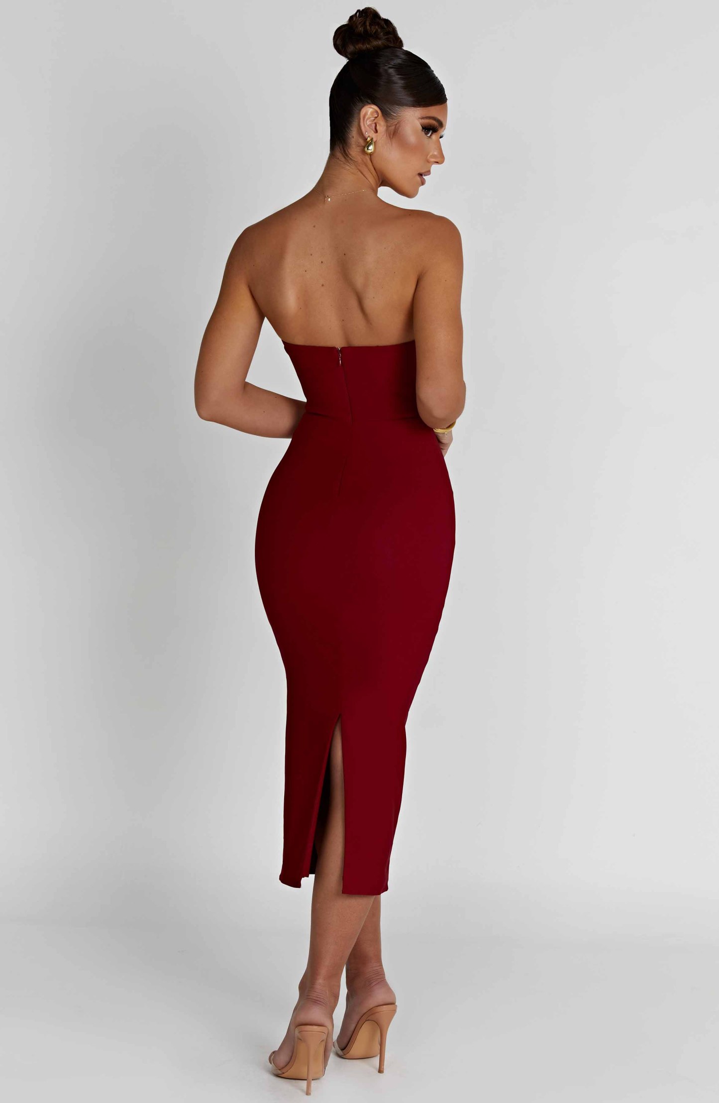 Amore Midi Dress - Red-My Top Dress.All Rights Reserved
