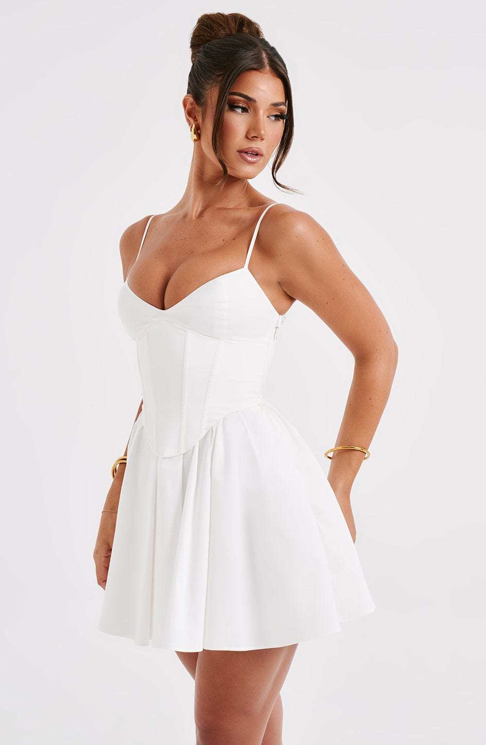 Analeigh Mini Dress - Ivory-My Top Dress.All Rights Reserved