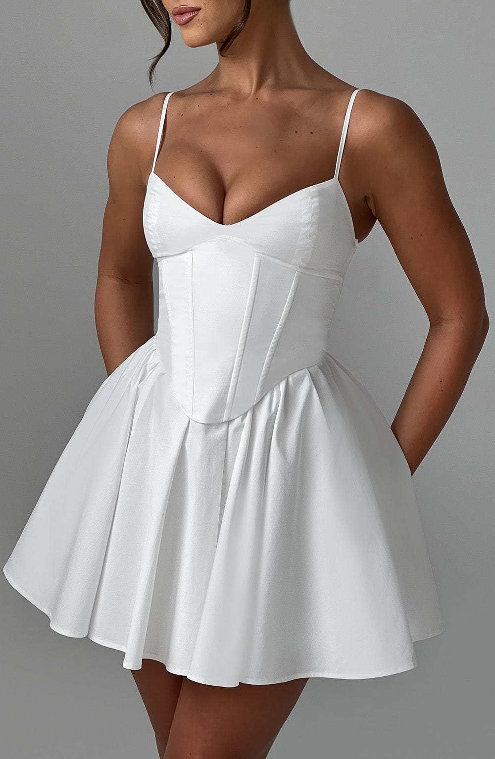 Analeigh Mini Dress - Ivory-My Top Dress.All Rights Reserved