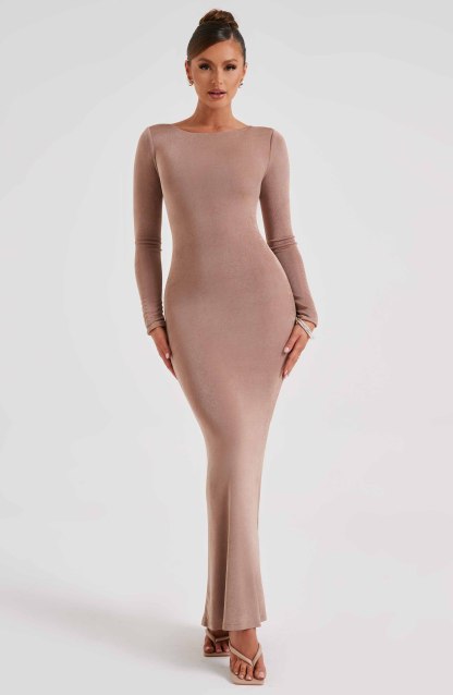 Anastassia Maxi Dress - Chocolate-My Top Dress.All Rights Reserved