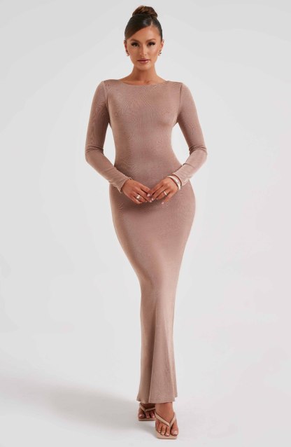 Anastassia Maxi Dress - Chocolate-My Top Dress.All Rights Reserved
