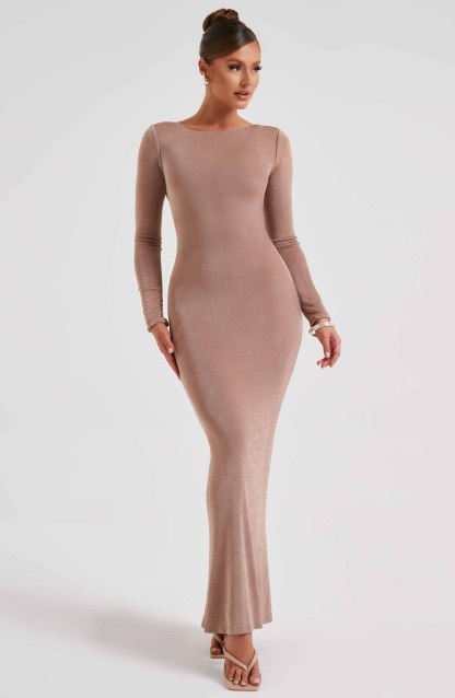 Anastassia Maxi Dress - Chocolate-My Top Dress.All Rights Reserved
