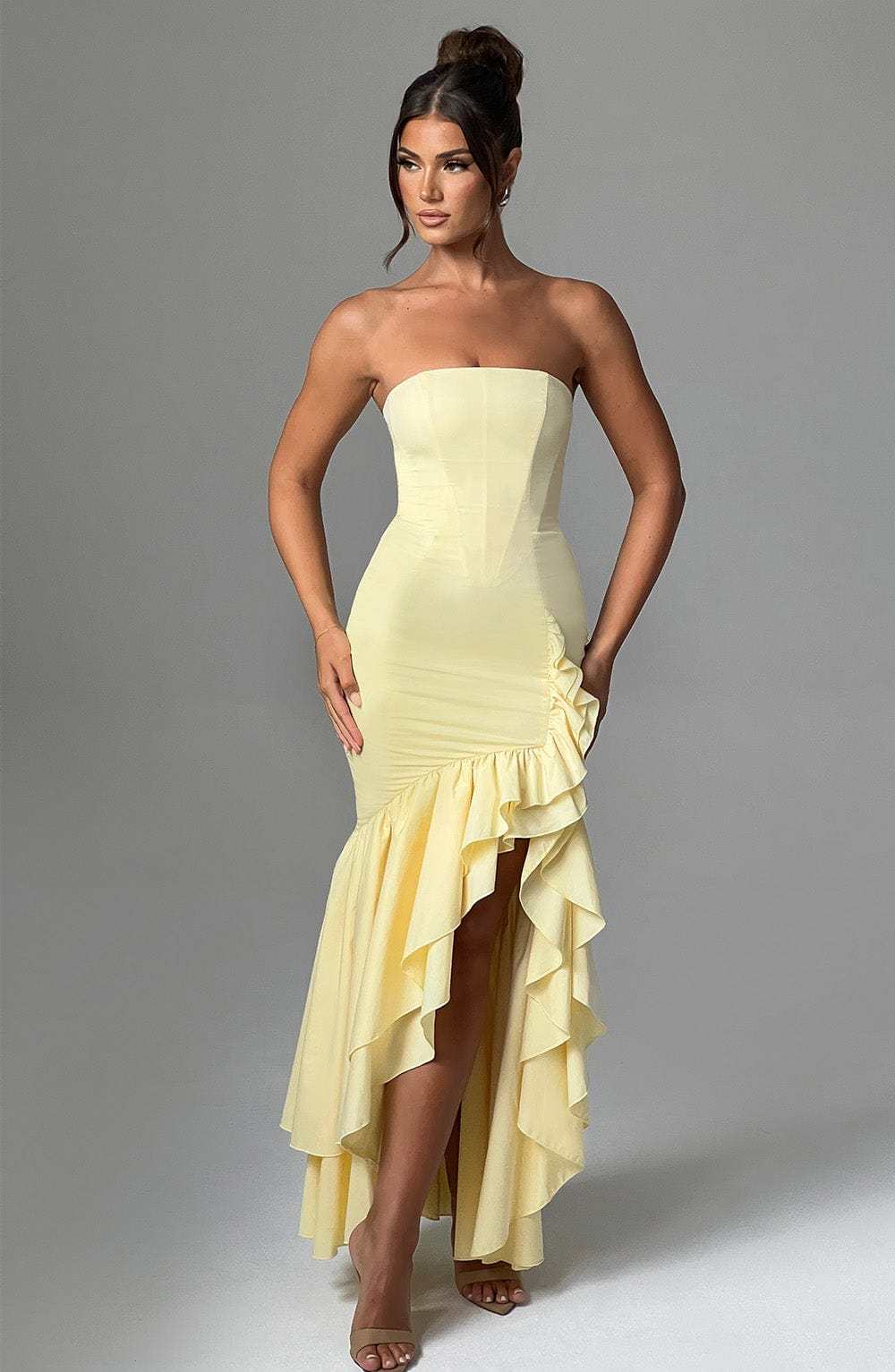 Angelina Maxi Dress - Lemon-My Top Dress.All Rights Reserved