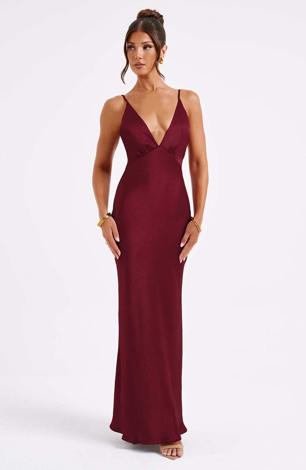 Anja Maxi Dress - Burgundy-My Top Dress.All Rights Reserved