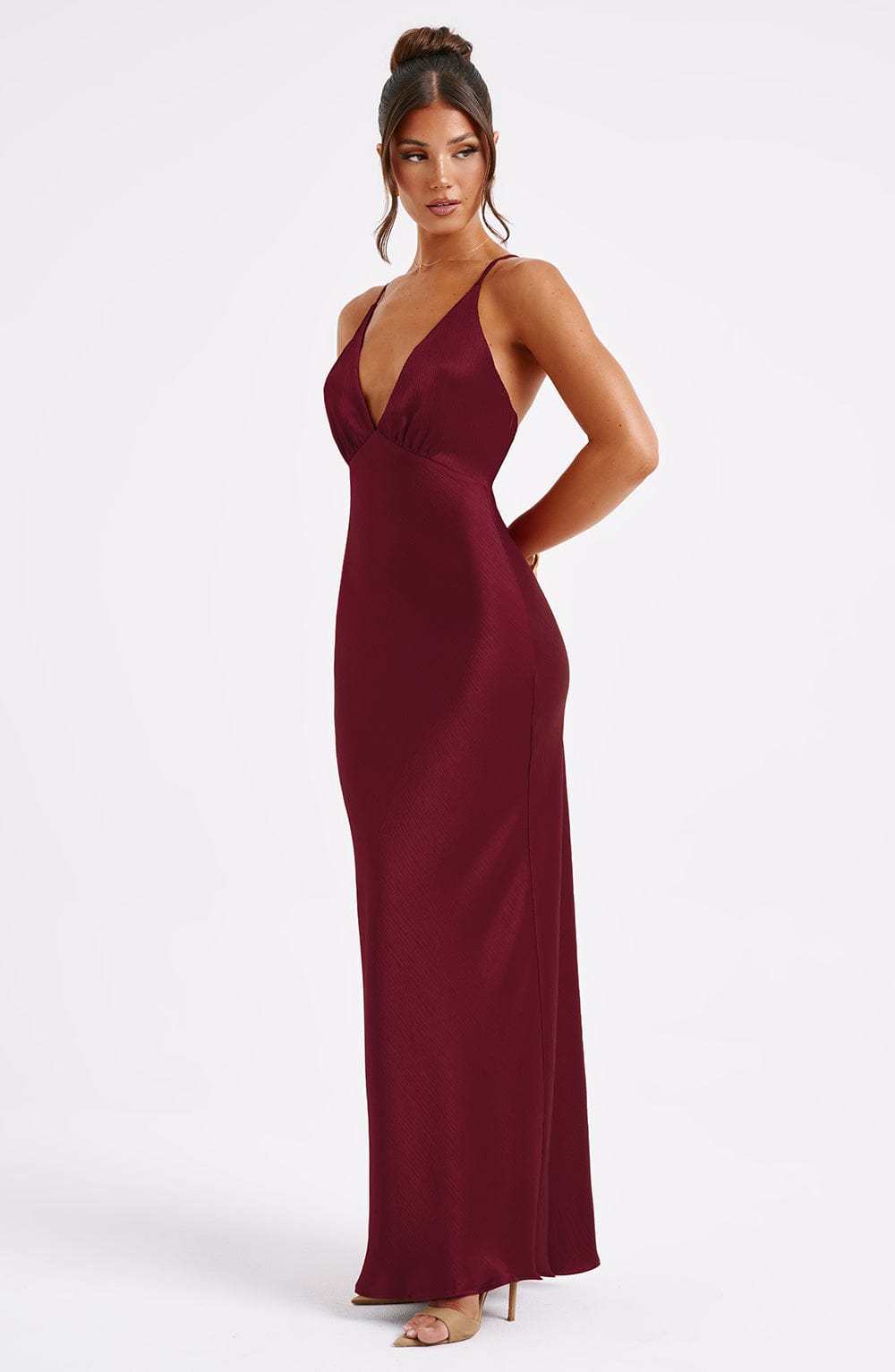 Anja Maxi Dress - Burgundy-My Top Dress.All Rights Reserved