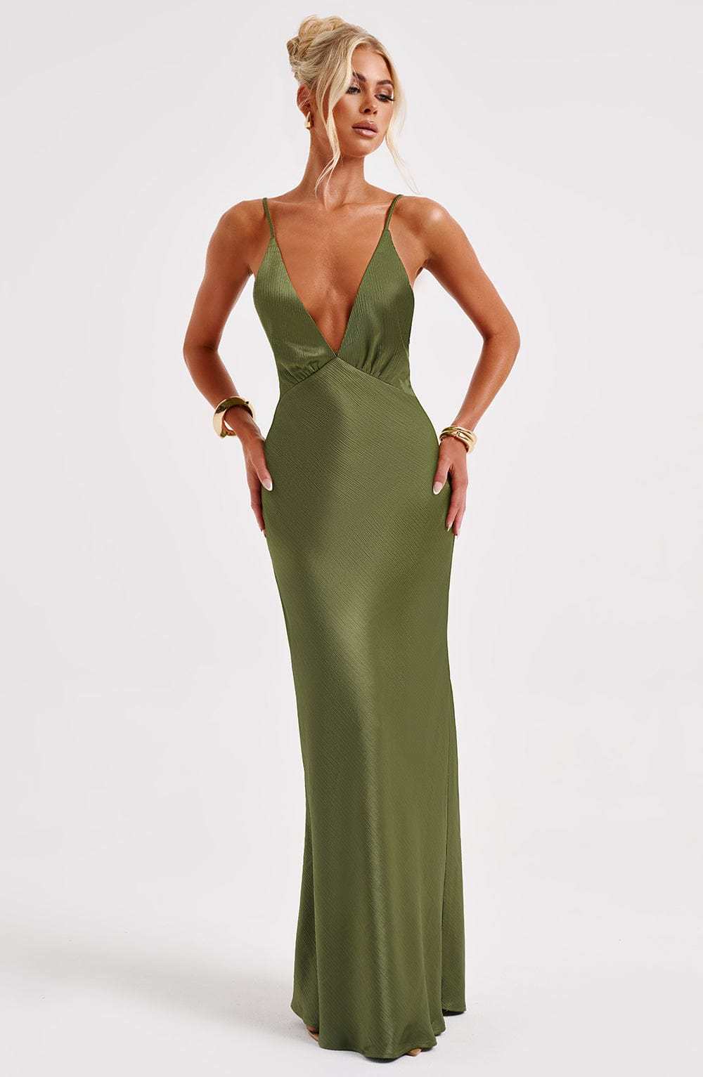 Anja Maxi Dress - Khaki-My Top Dress.All Rights Reserved