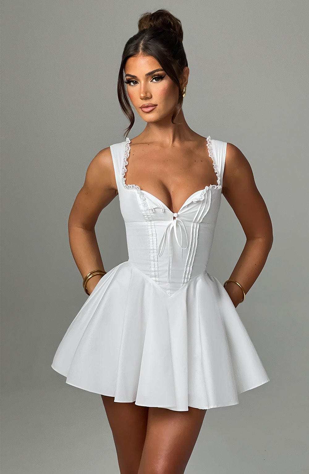 Antonella Mini Dress - Ivory-My Top Dress.All Rights Reserved