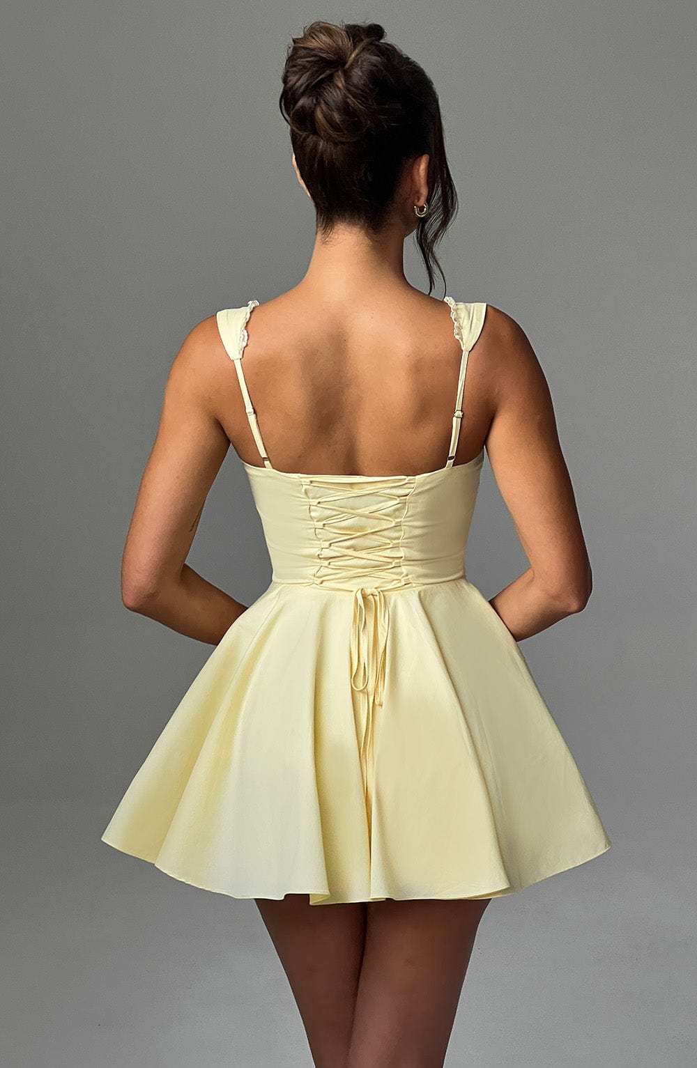 Antonella Mini Dress - Lemon-My Top Dress.All Rights Reserved
