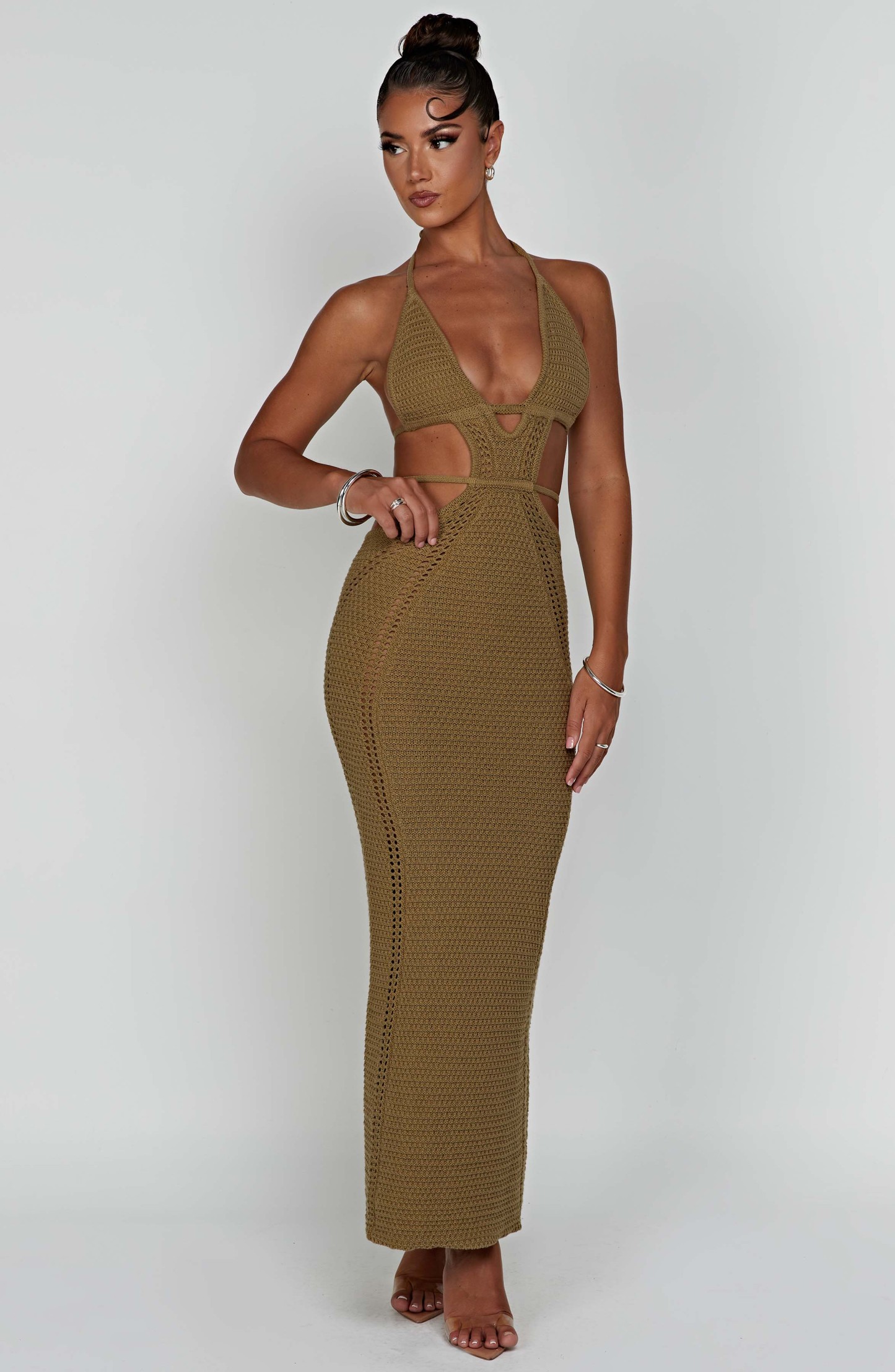 Arabella Maxi Dress - Khaki-My Top Dress.All Rights Reserved