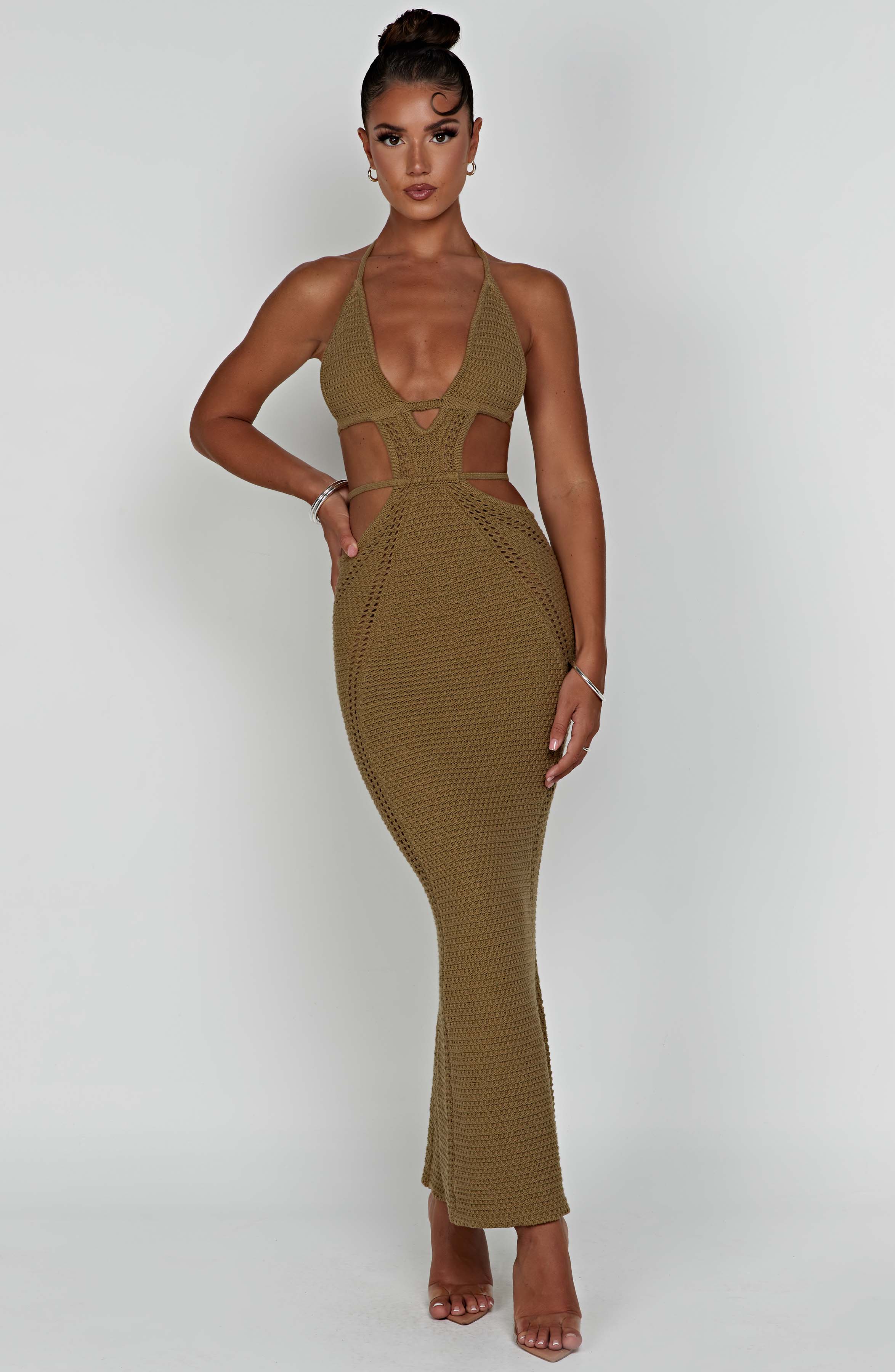 Arabella Maxi Dress - Khaki-My Top Dress.All Rights Reserved