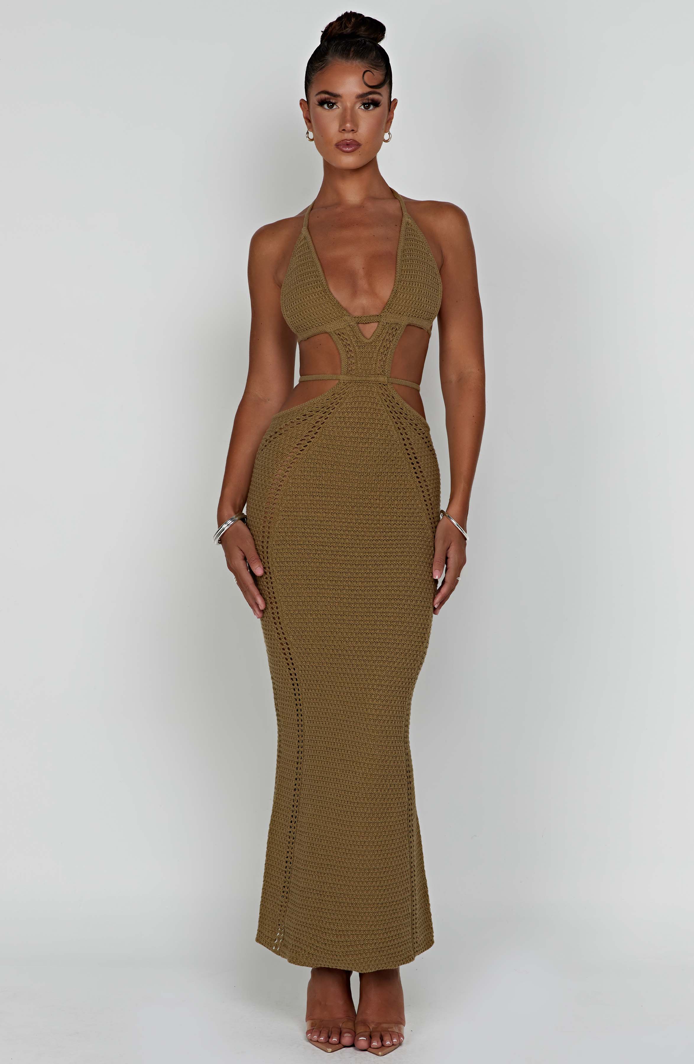 Arabella Maxi Dress - Khaki-My Top Dress.All Rights Reserved
