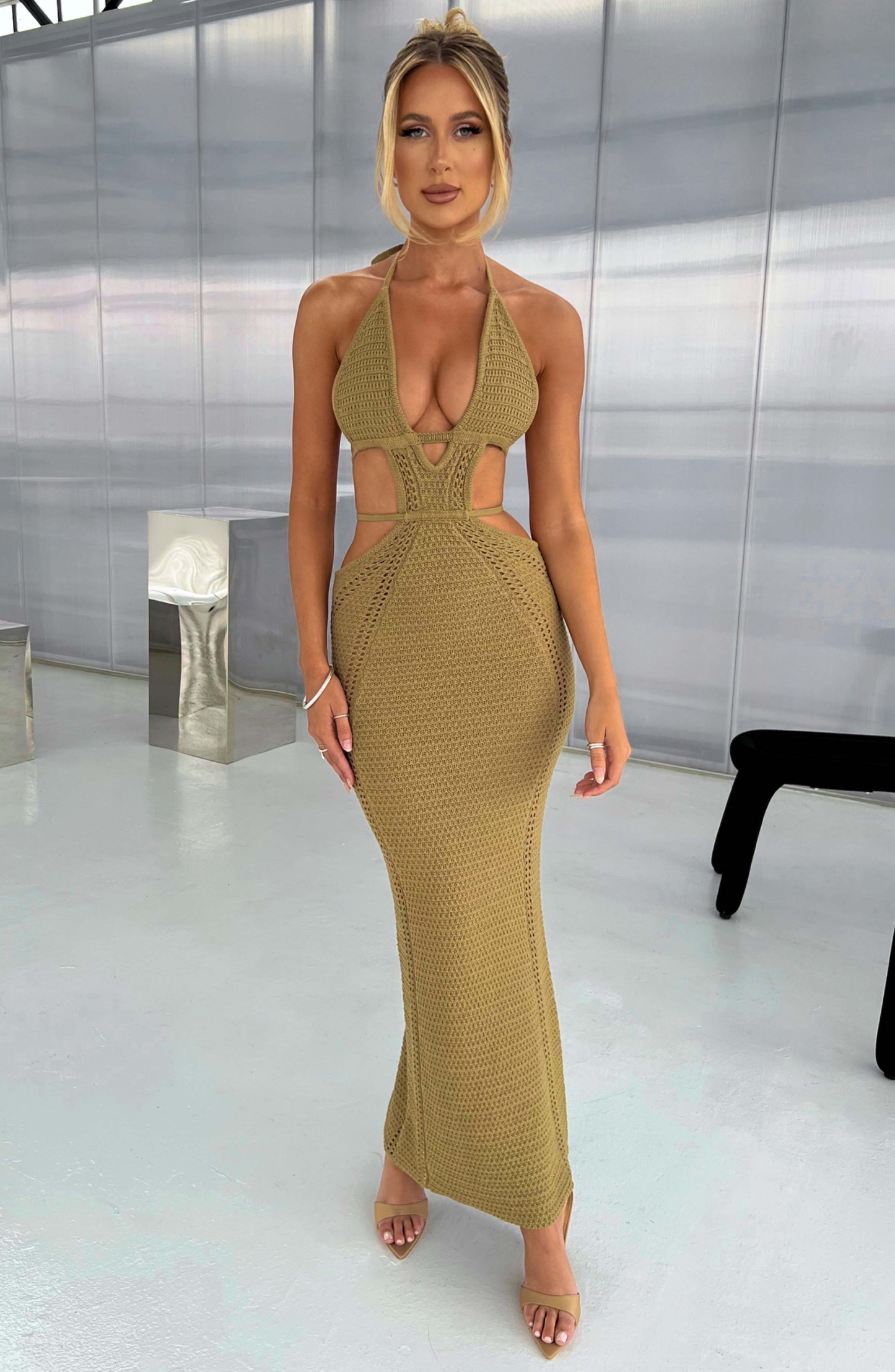 Arabella Maxi Dress - Khaki-My Top Dress.All Rights Reserved