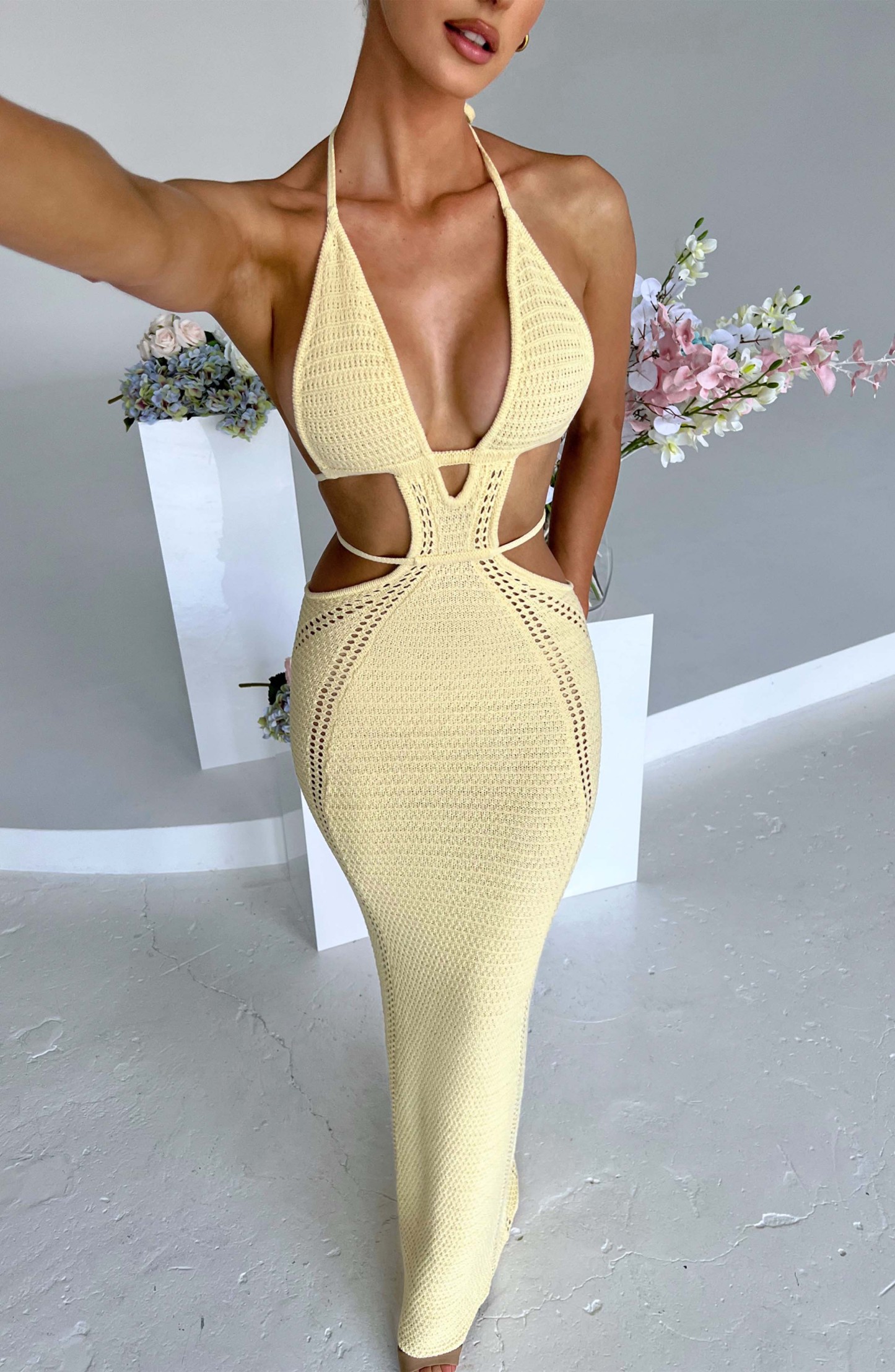 Arabella Maxi Dress - Lemon-My Top Dress.All Rights Reserved
