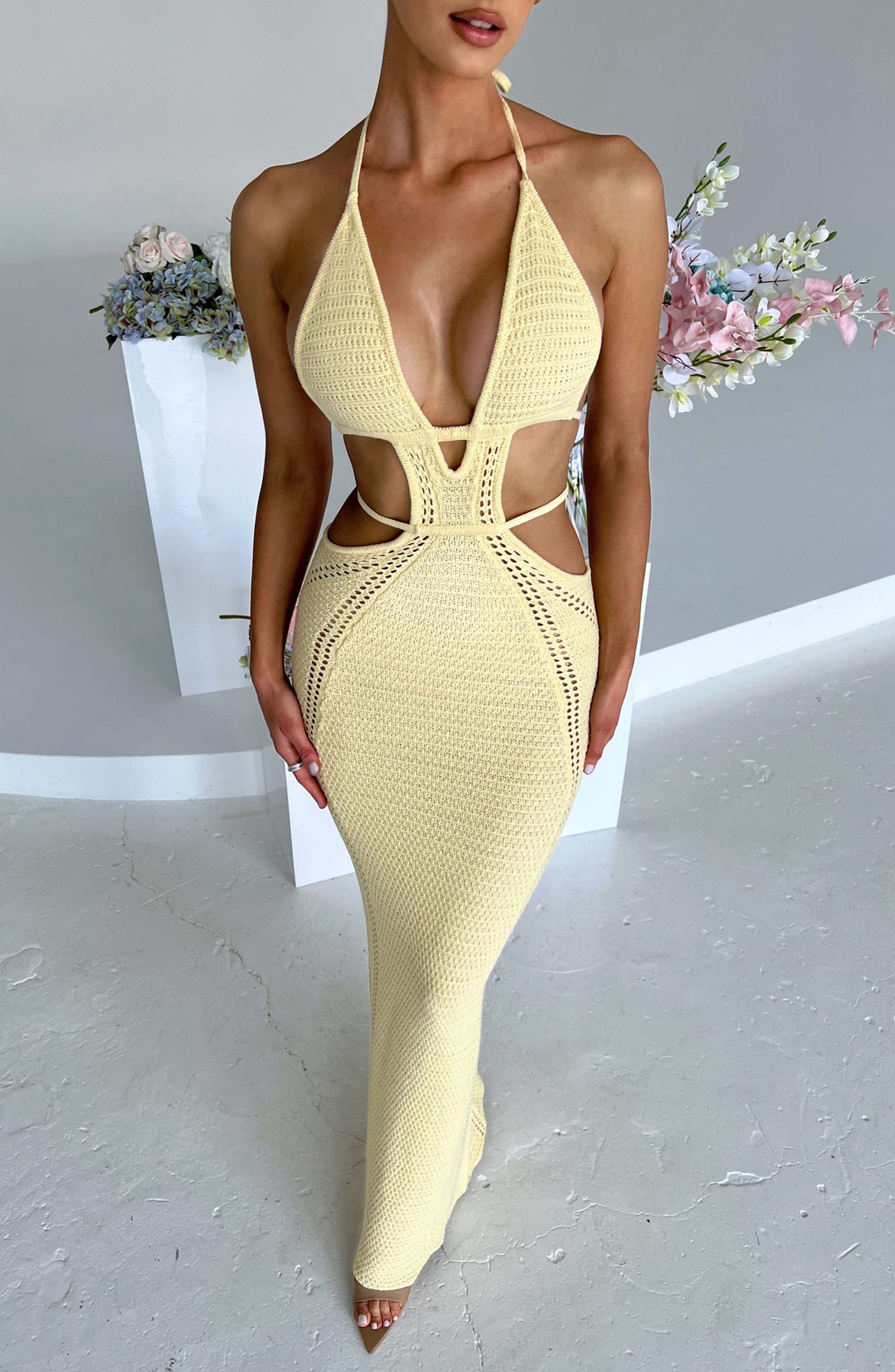 Arabella Maxi Dress - Lemon-My Top Dress.All Rights Reserved