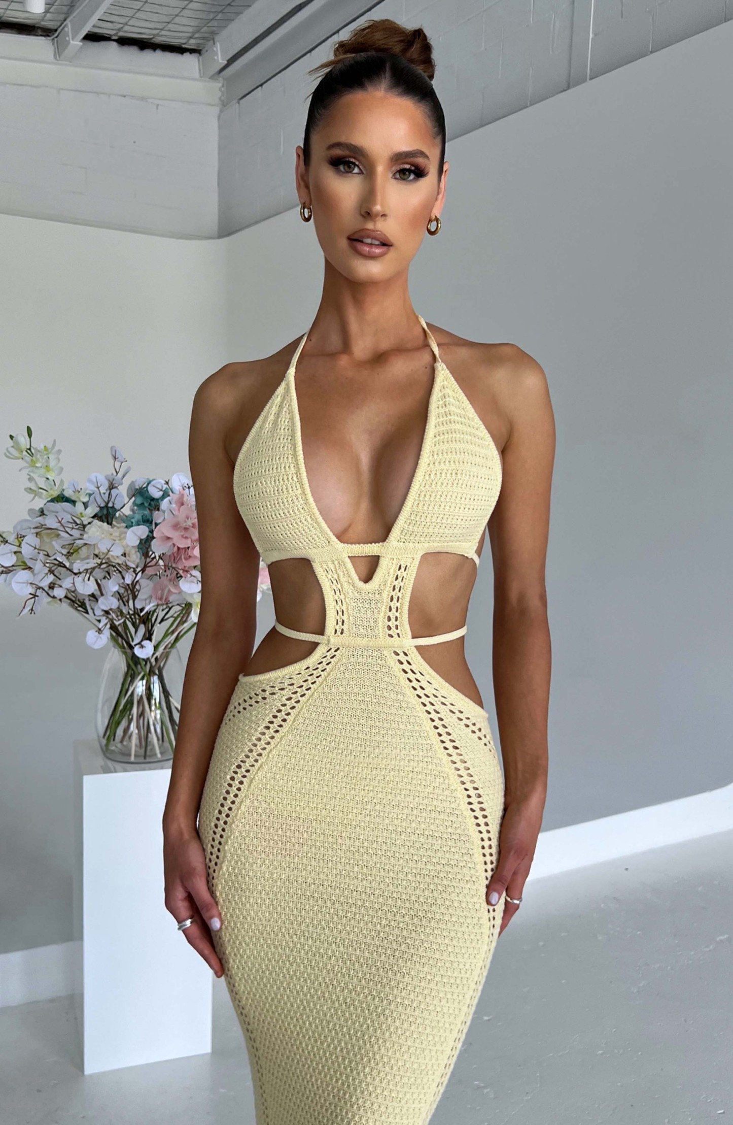 Arabella Maxi Dress - Lemon-My Top Dress.All Rights Reserved
