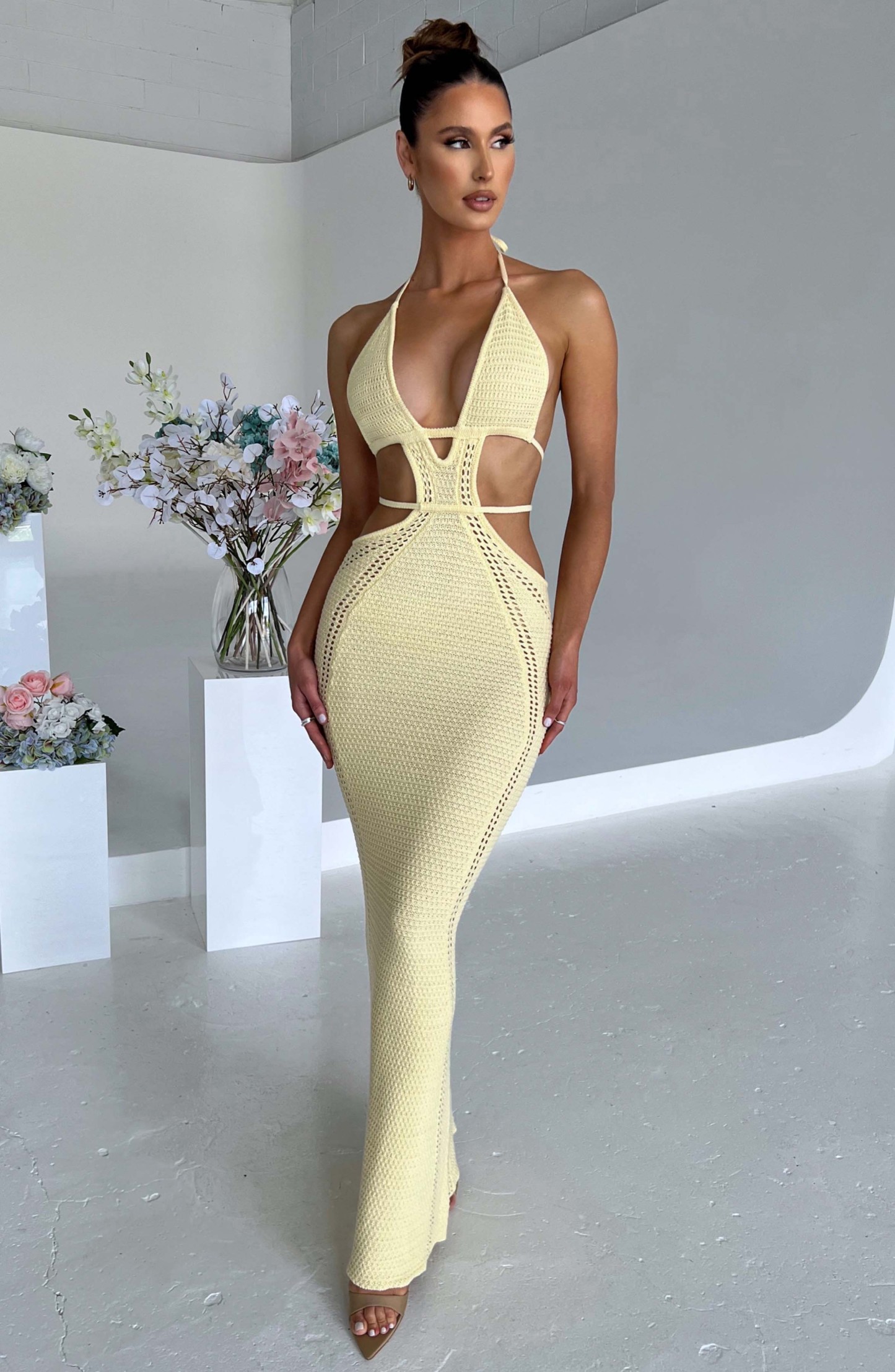 Arabella Maxi Dress - Lemon-My Top Dress.All Rights Reserved