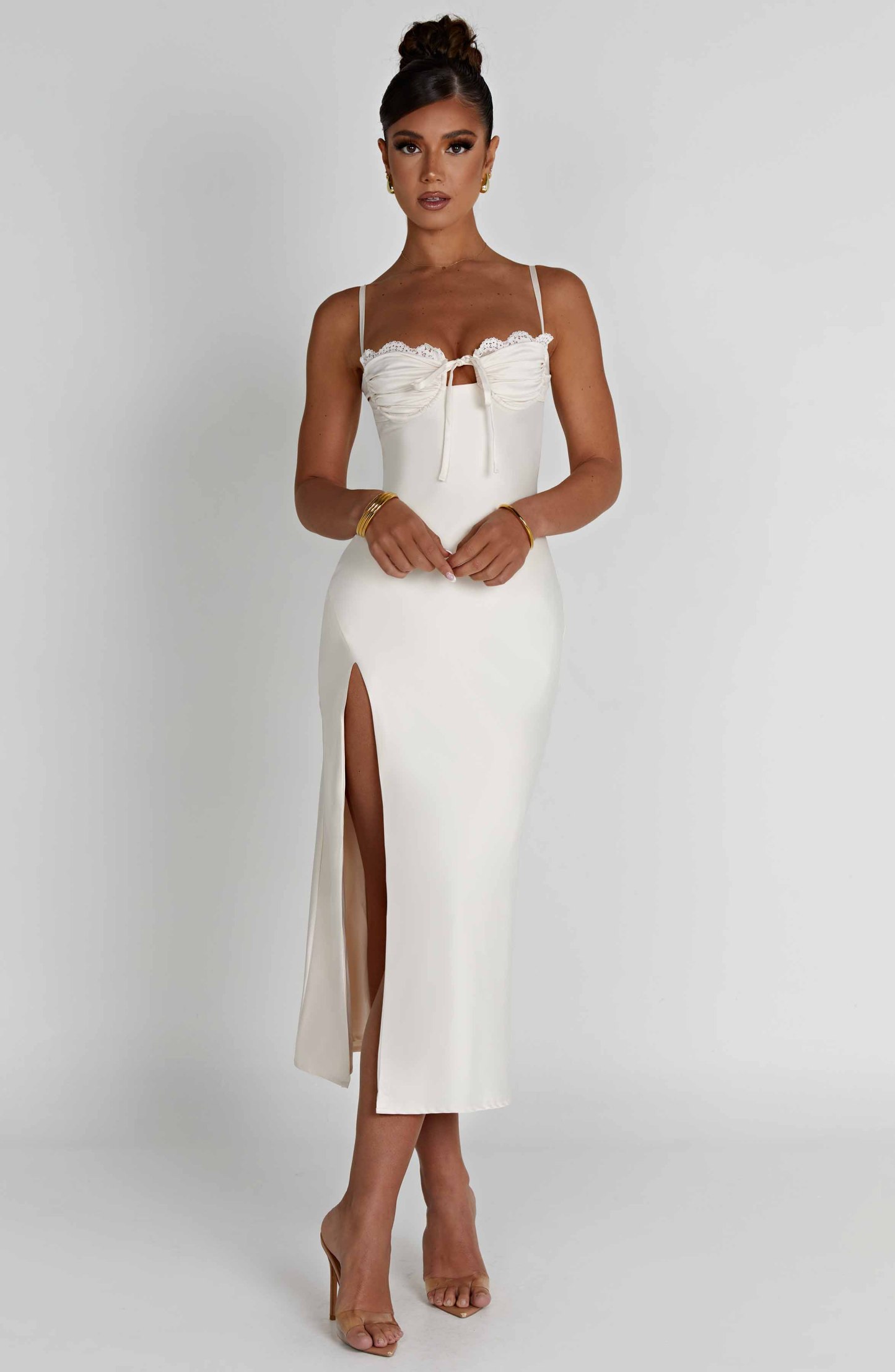 Ardelle Midi Dress - Ivory-My Top Dress.All Rights Reserved