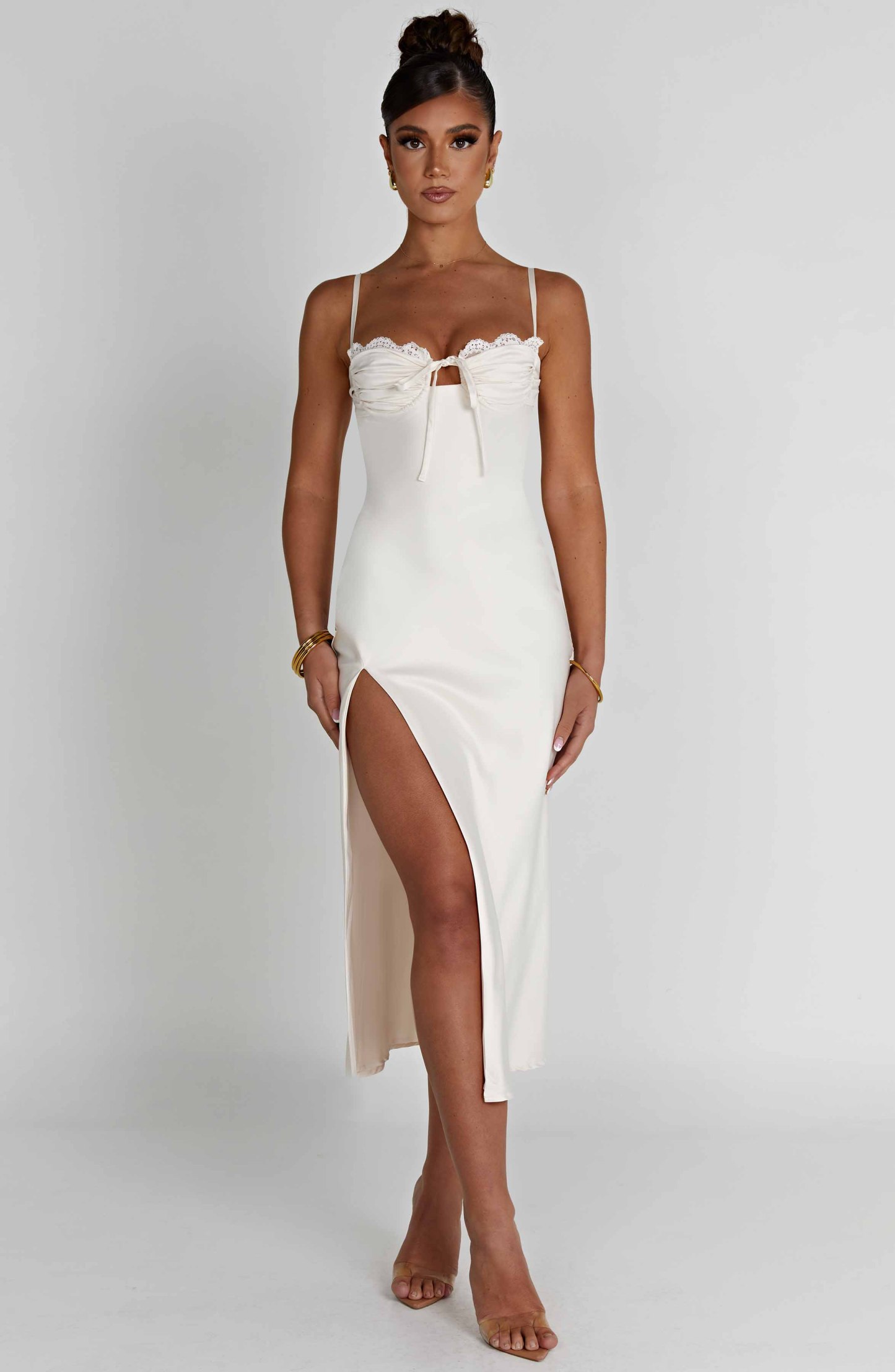 Ardelle Midi Dress - Ivory-My Top Dress.All Rights Reserved