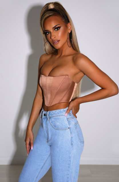 Arielle Corset - Bronze-My Top Dress.All Rights Reserved