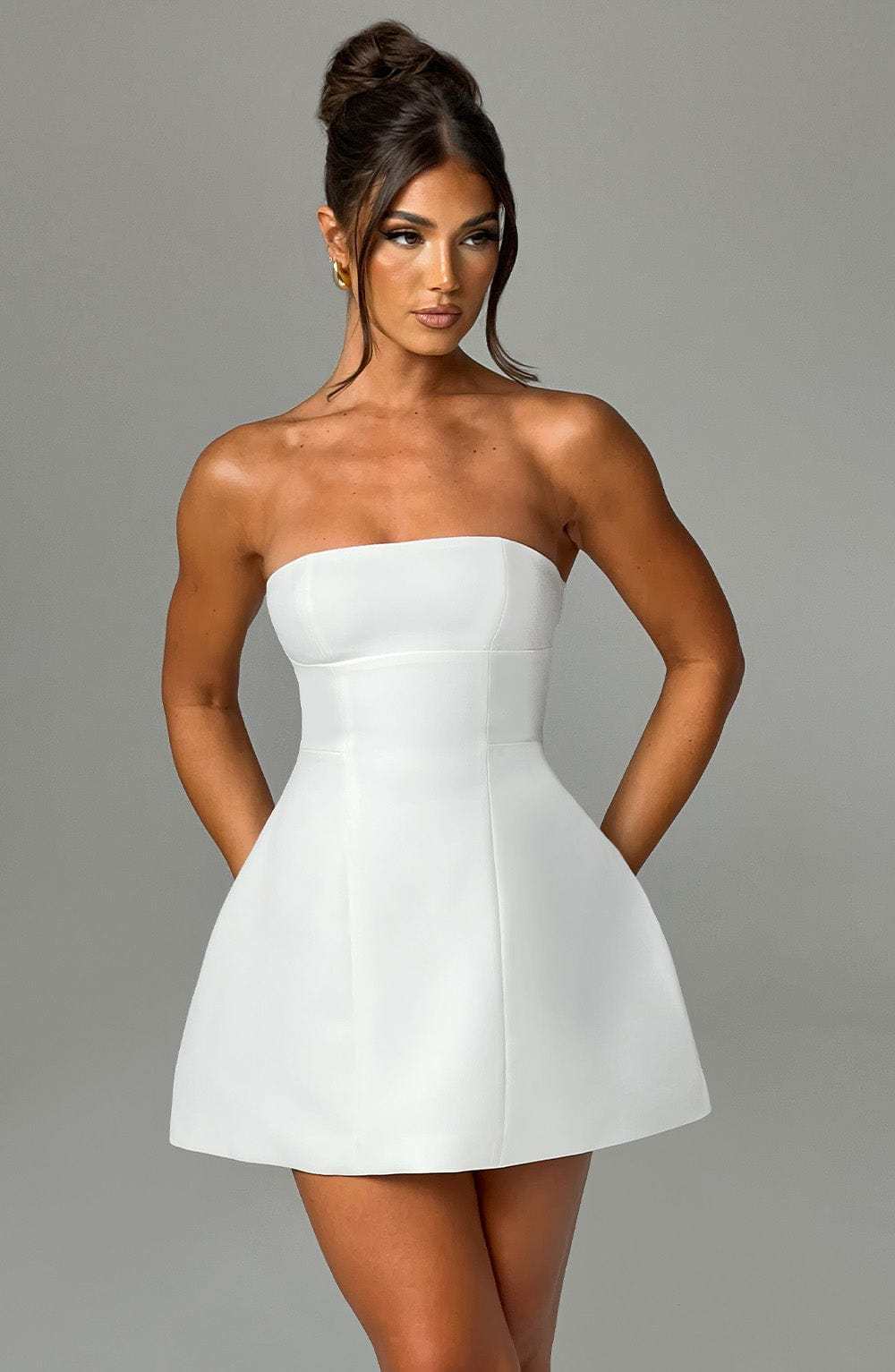 Asha Mini Dress - Ivory-My Top Dress.All Rights Reserved