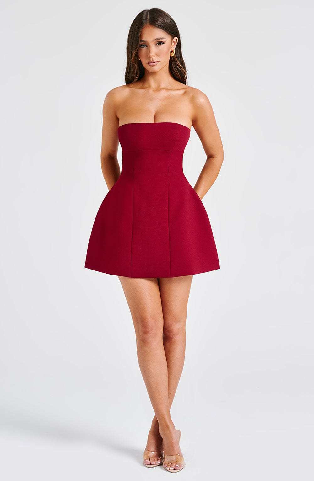 Asha Mini Dress - Wine-My Top Dress.All Rights Reserved