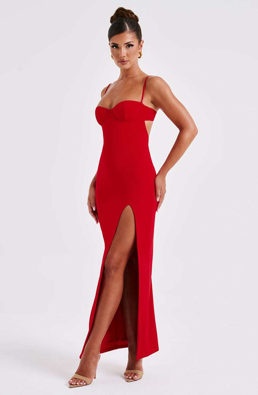 Asteria Maxi Dress - Red-My Top Dress.All Rights Reserved