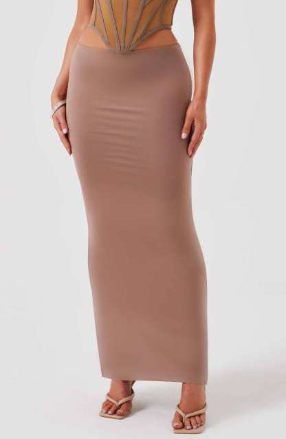 Astrid Maxi Skirt - Chocolate-My Top Dress.All Rights Reserved
