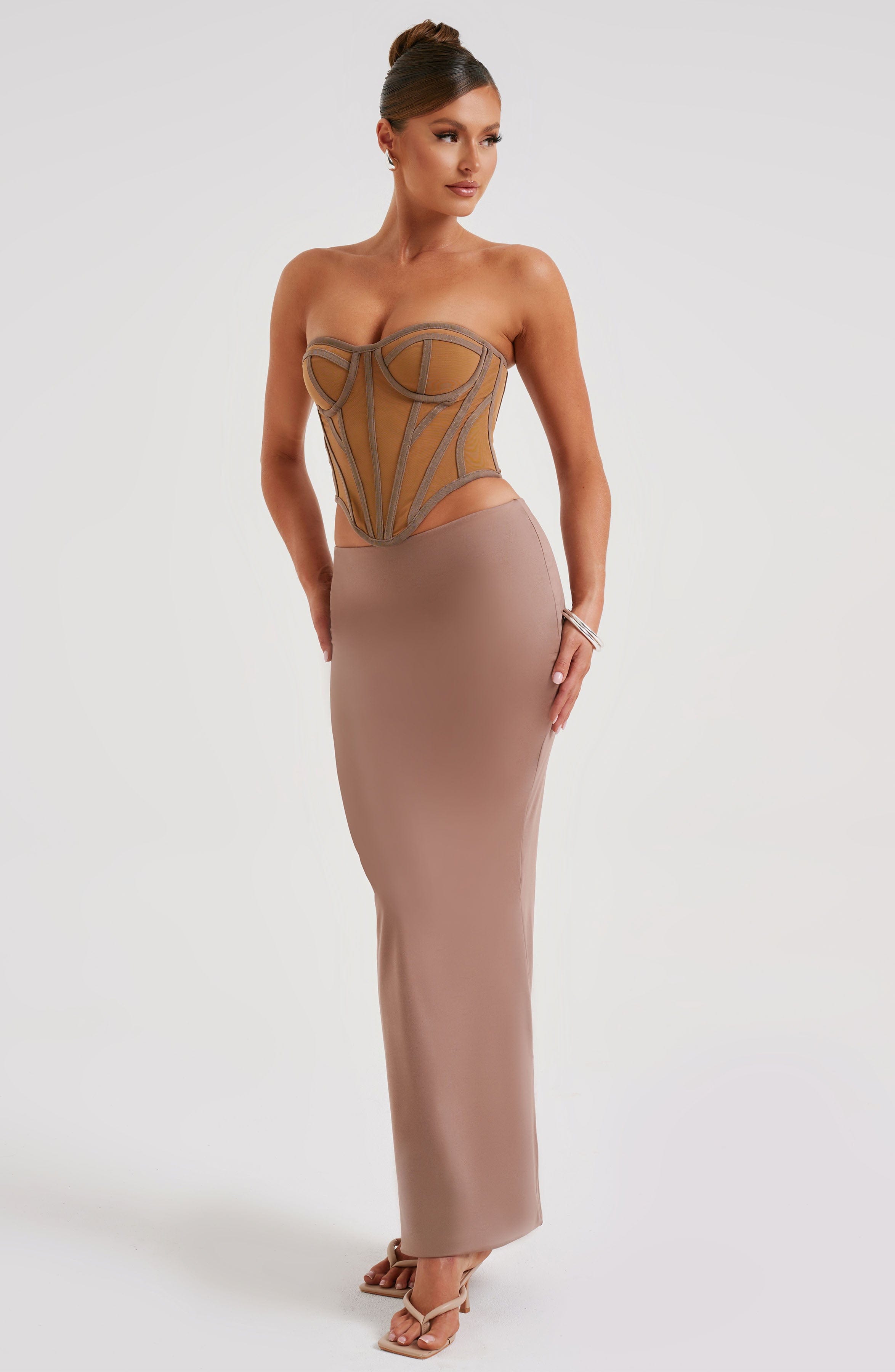 Astrid Maxi Skirt - Chocolate-My Top Dress.All Rights Reserved