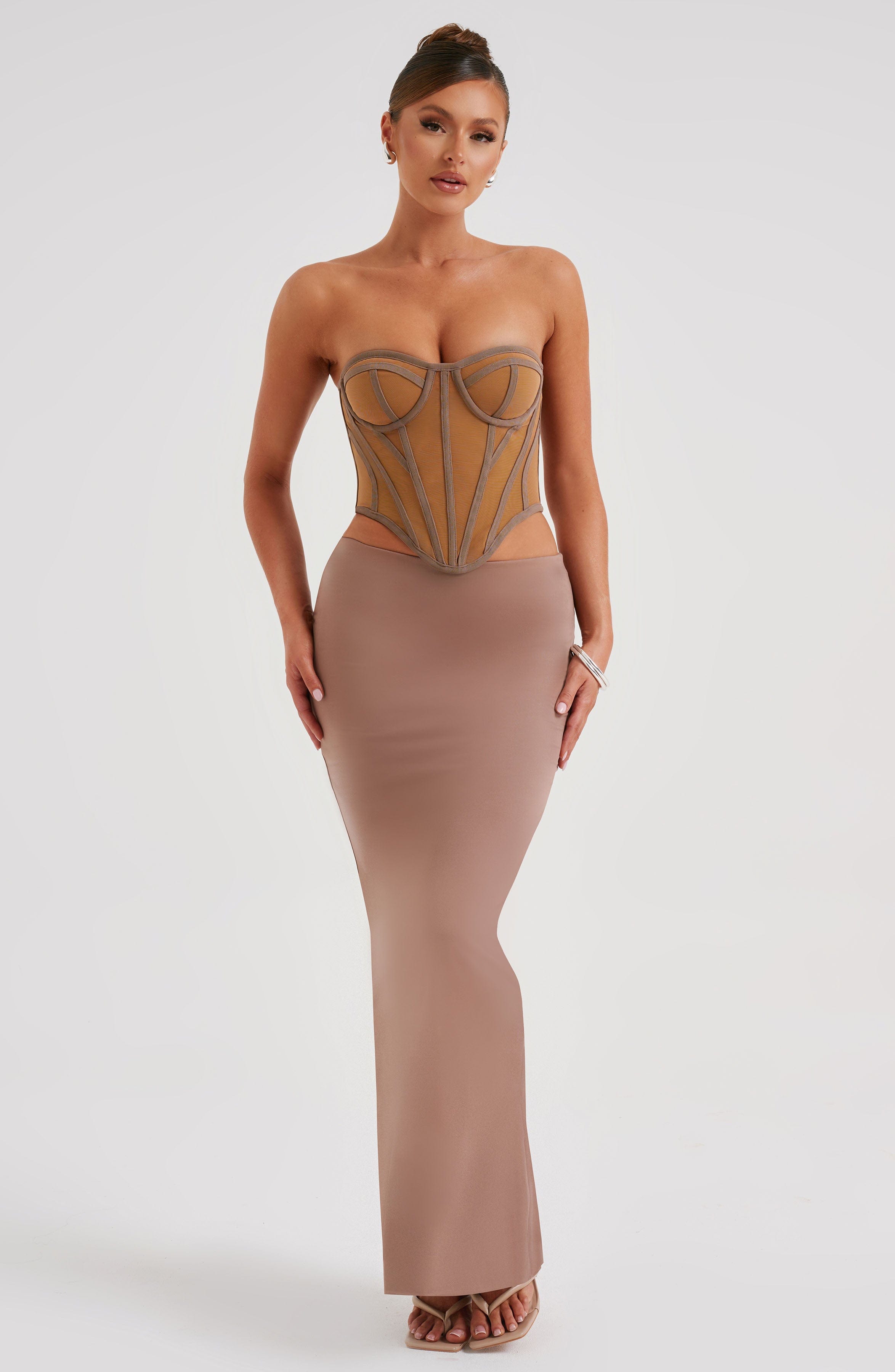 Astrid Maxi Skirt - Chocolate-My Top Dress.All Rights Reserved