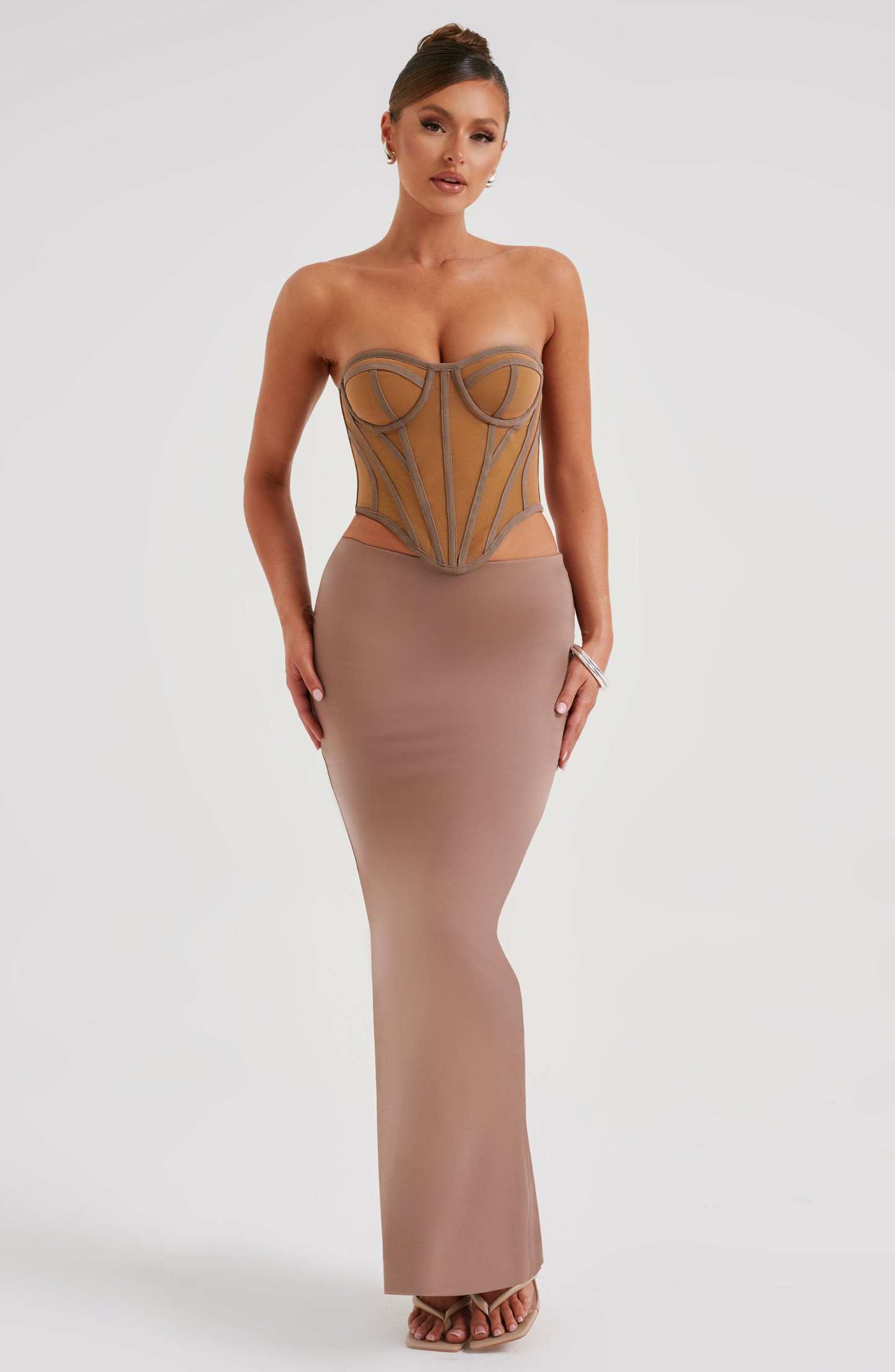 Astrid Maxi Skirt - Chocolate-My Top Dress.All Rights Reserved