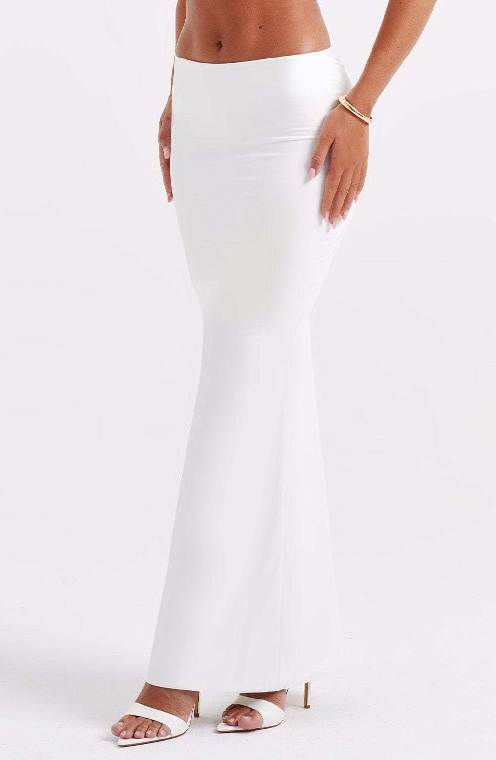 Astrid Maxi Skirt - White-My Top Dress.All Rights Reserved
