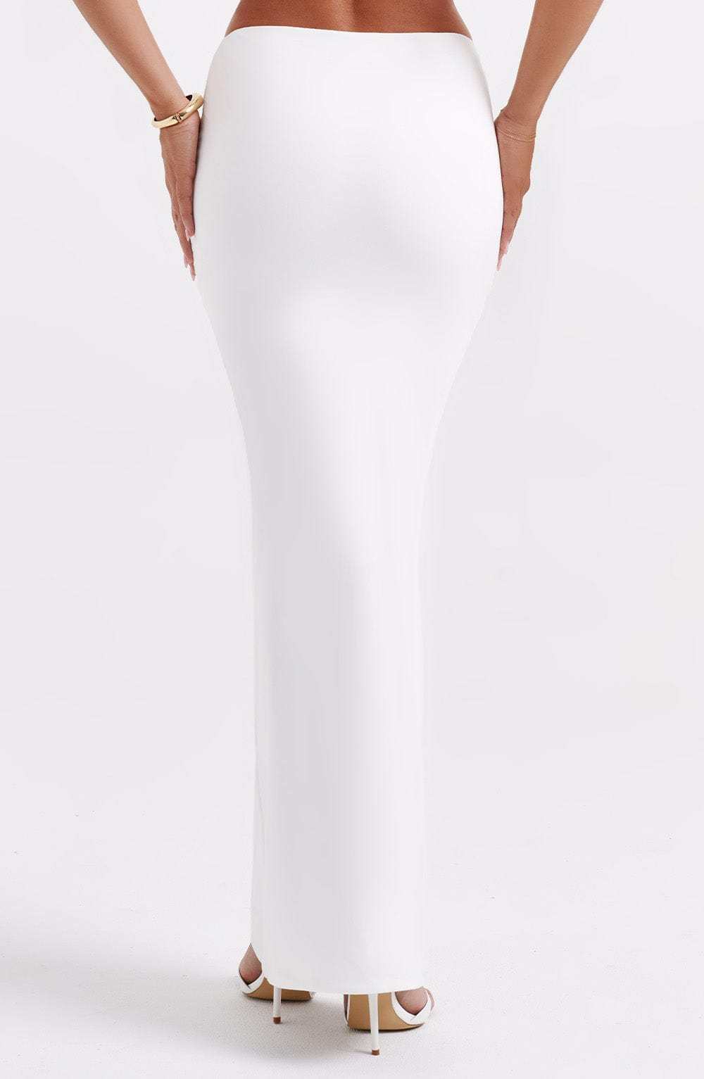 Astrid Maxi Skirt - White-My Top Dress.All Rights Reserved