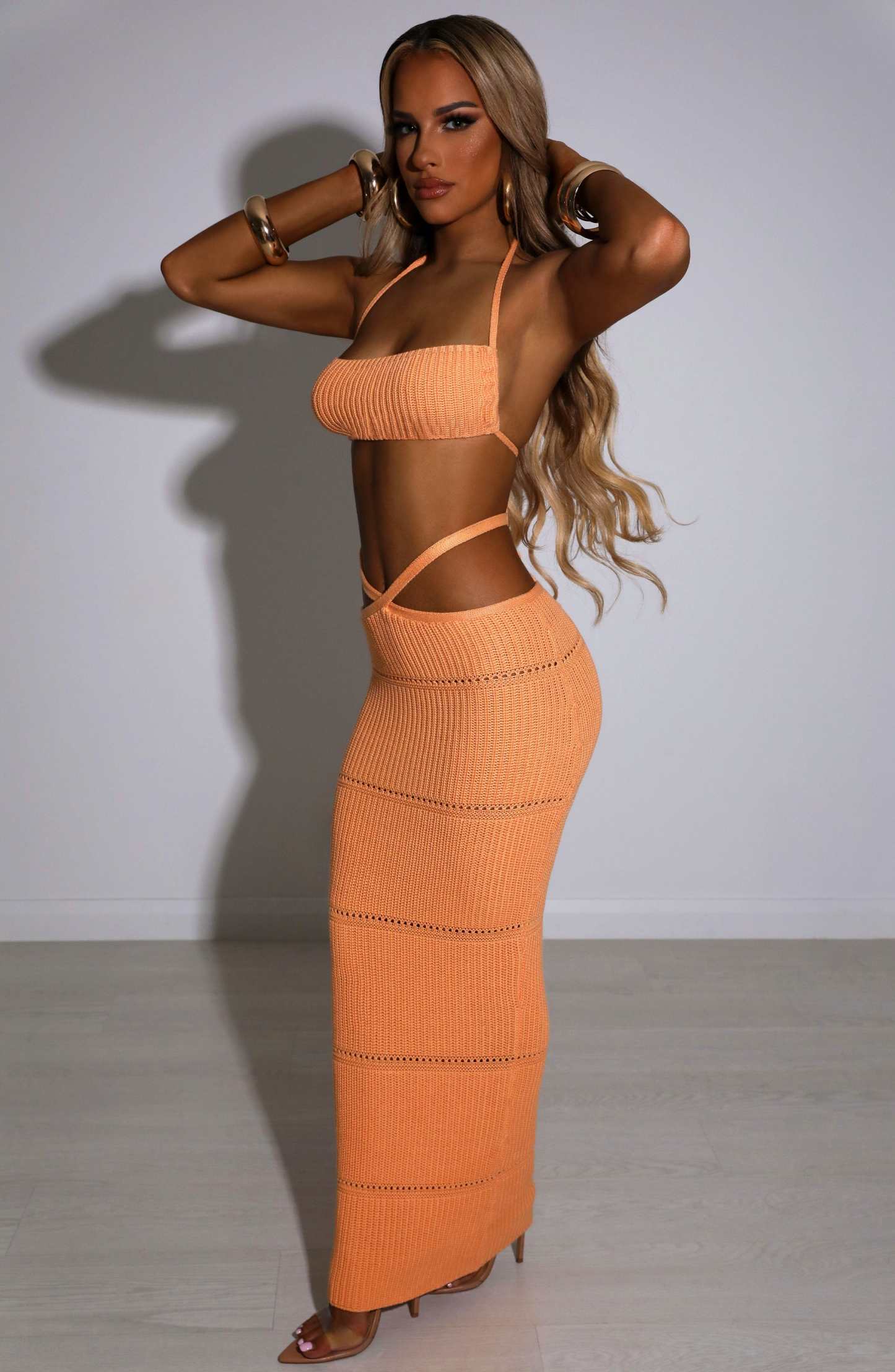 Aubery Maxi Skirt - Orange-My Top Dress.All Rights Reserved