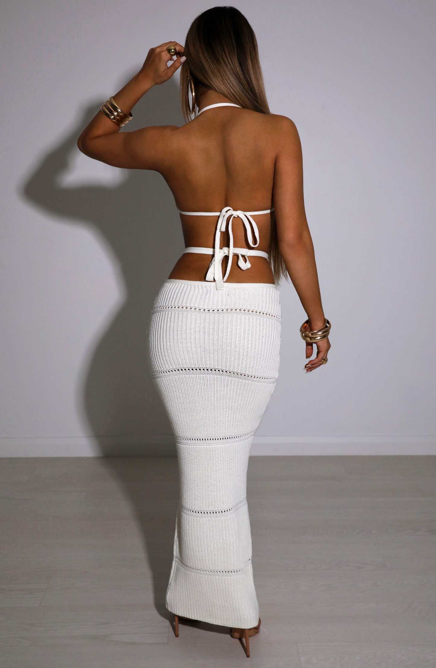 Aubery Maxi Skirt - White-My Top Dress.All Rights Reserved
