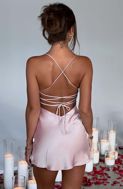 Avril Mini Dress - Blush-My Top Dress.All Rights Reserved
