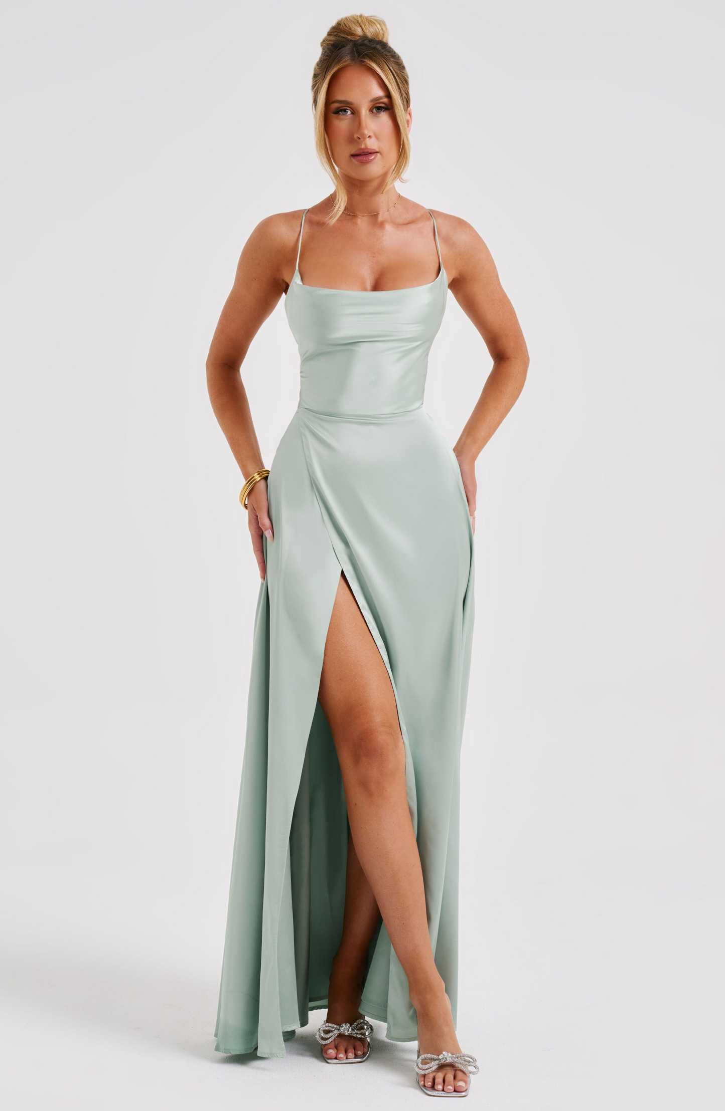 Bethany Maxi Dress - Sage-My Top Dress.All Rights Reserved