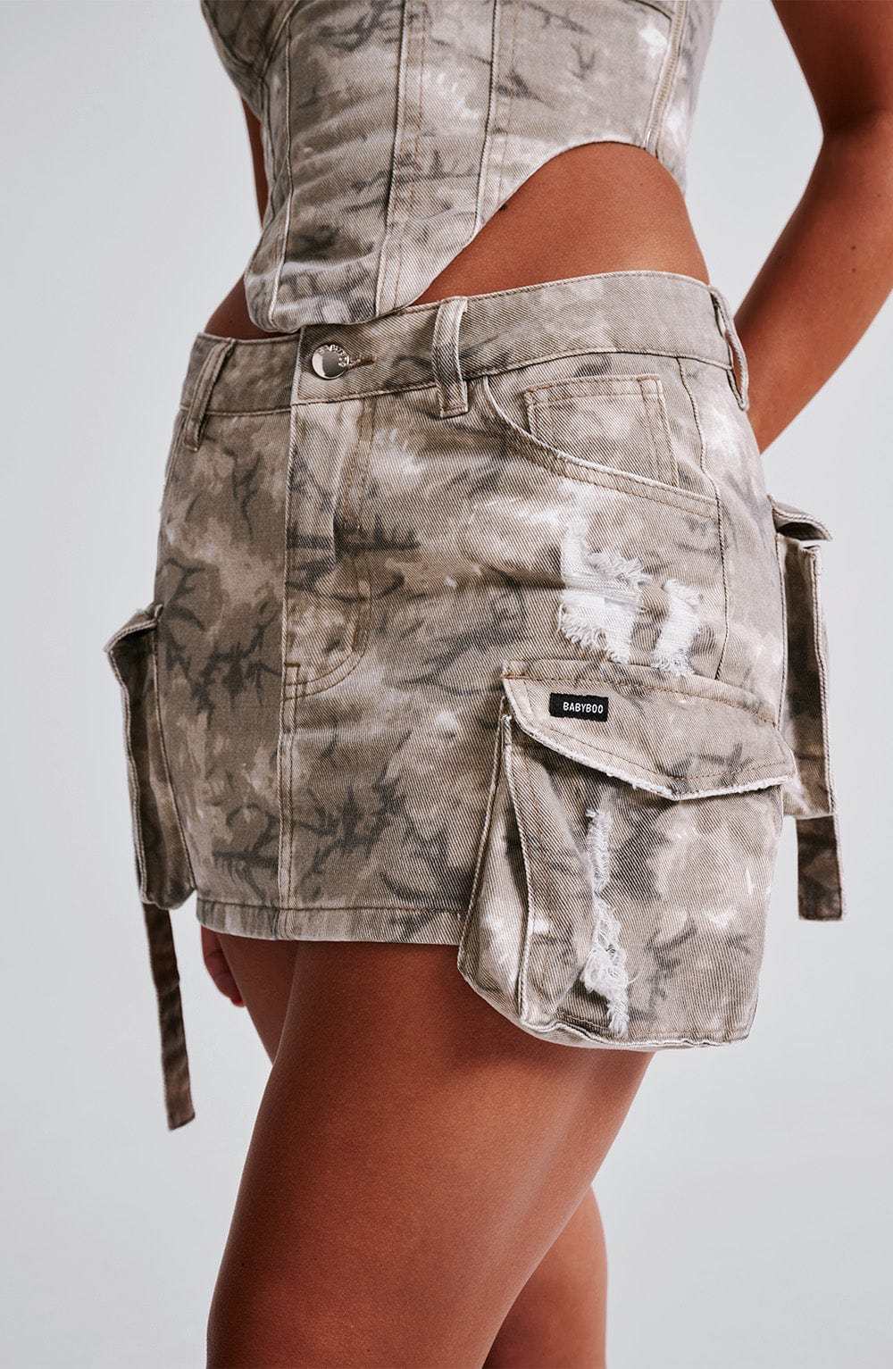Billie Mini Skirt - Camo Print-My Top Dress.All Rights Reserved
