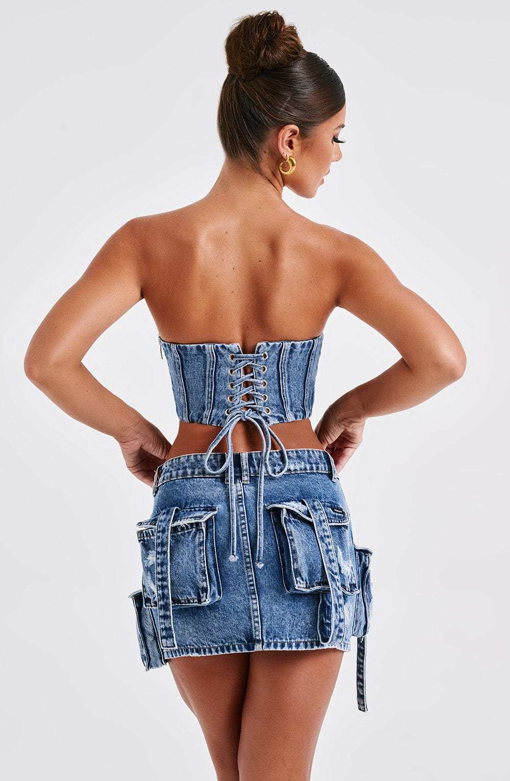 Billie Mini Skirt - Dark Wash-My Top Dress.All Rights Reserved