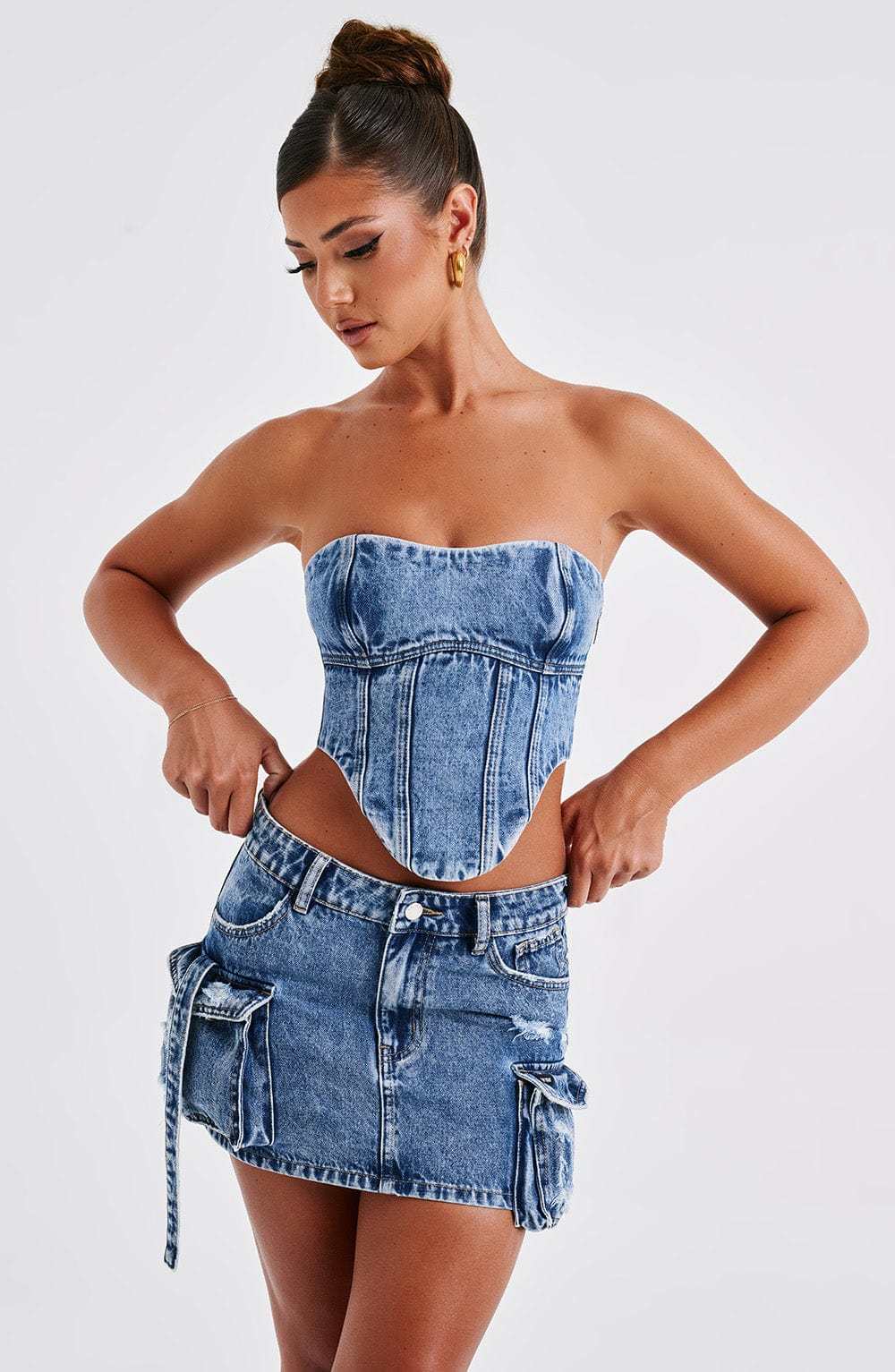 Billie Mini Skirt - Dark Wash-My Top Dress.All Rights Reserved