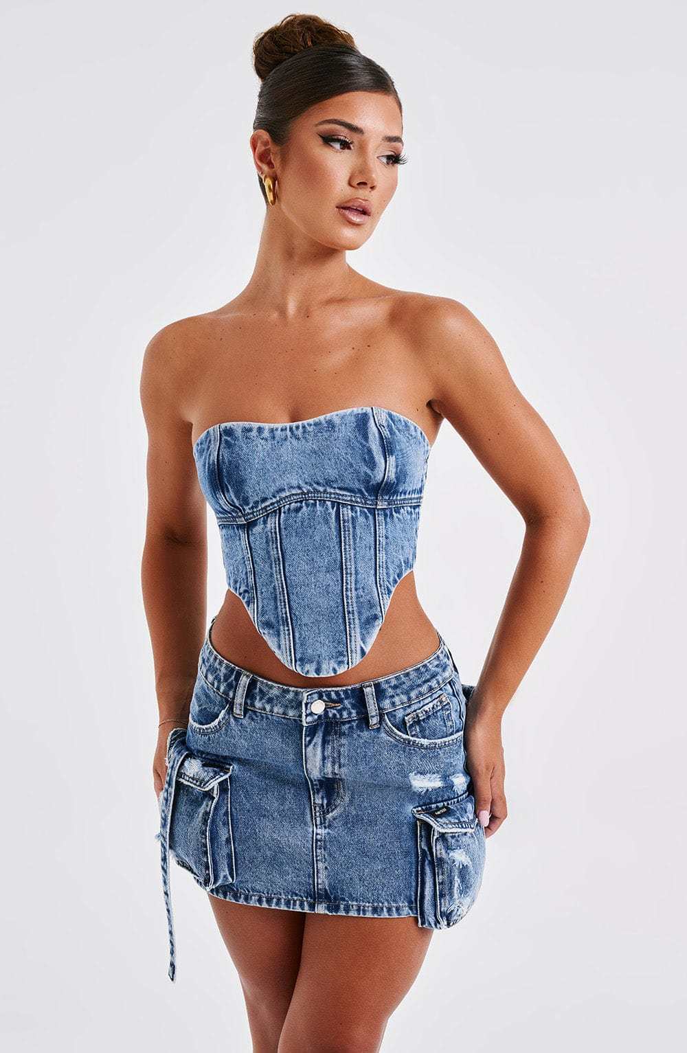 Billie Mini Skirt - Dark Wash-My Top Dress.All Rights Reserved