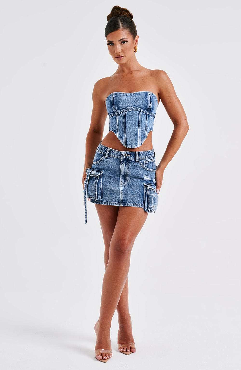 Billie Mini Skirt - Dark Wash-My Top Dress.All Rights Reserved