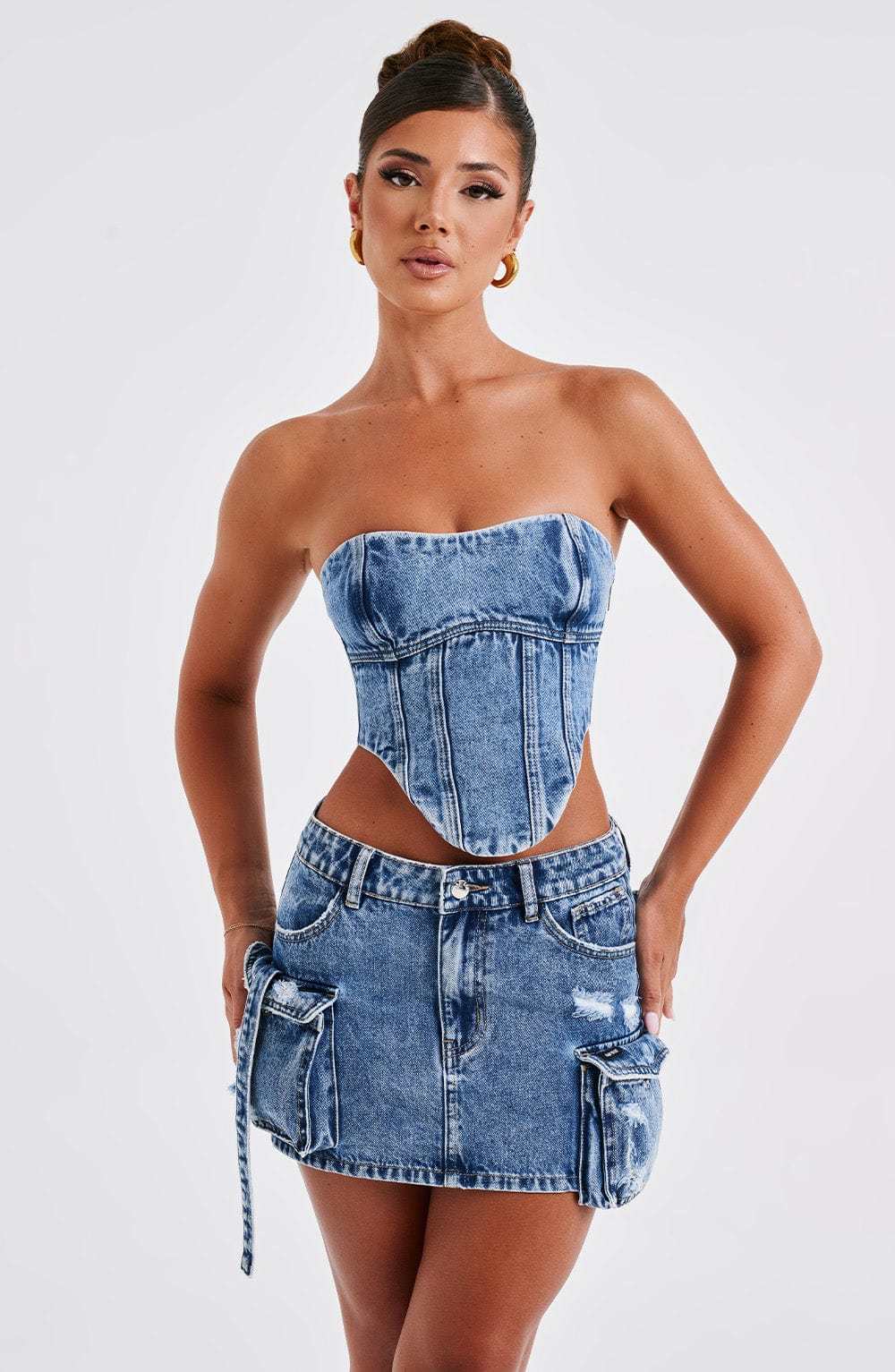Billie Mini Skirt - Dark Wash-My Top Dress.All Rights Reserved