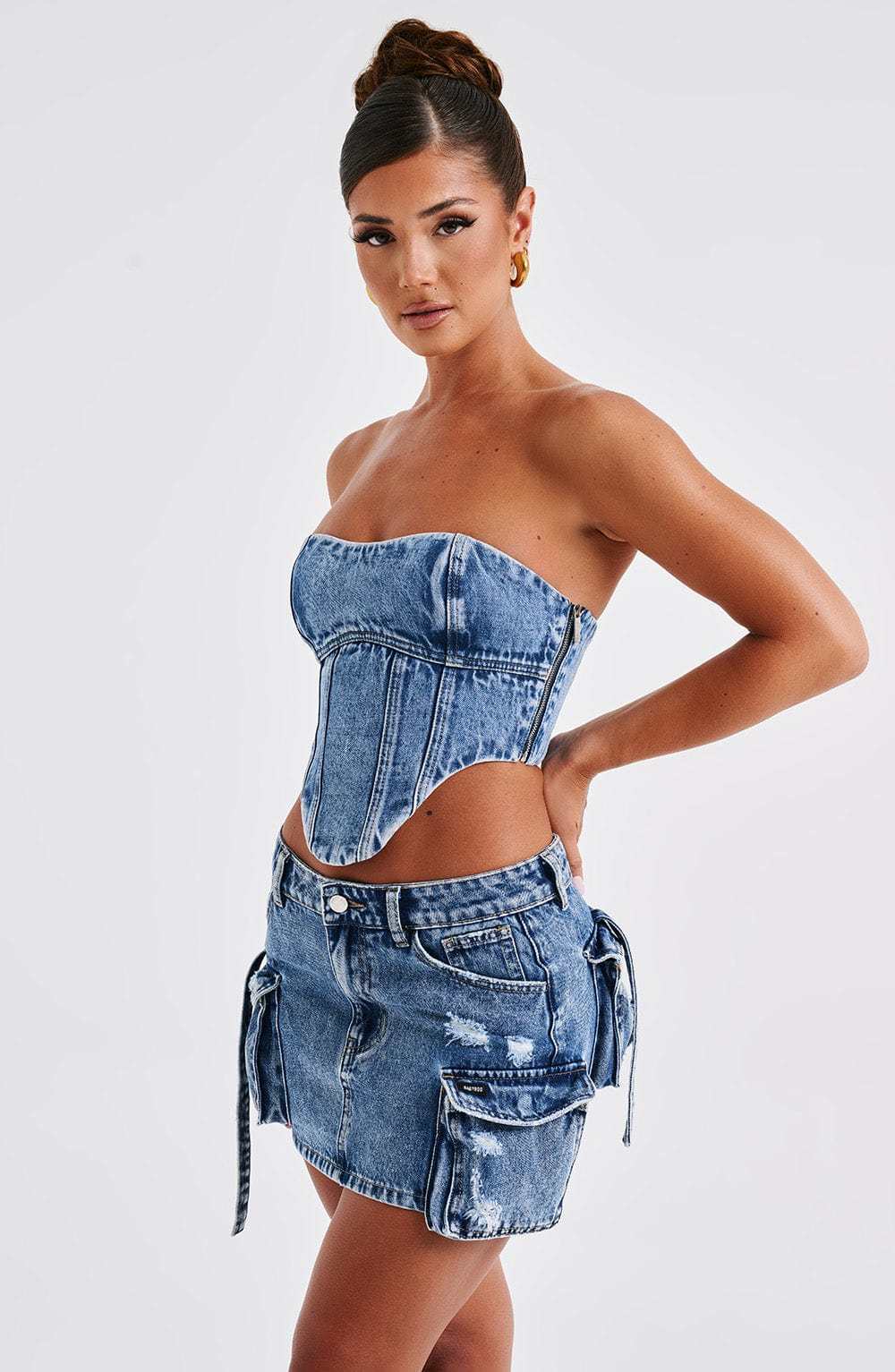 Billie Mini Skirt - Dark Wash-My Top Dress.All Rights Reserved
