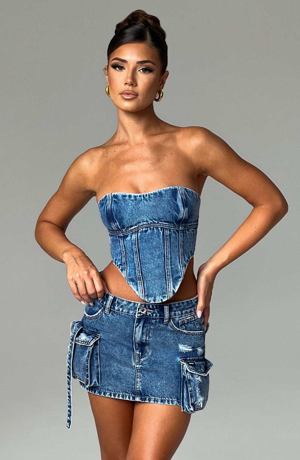 Billie Mini Skirt - Dark Wash-My Top Dress.All Rights Reserved