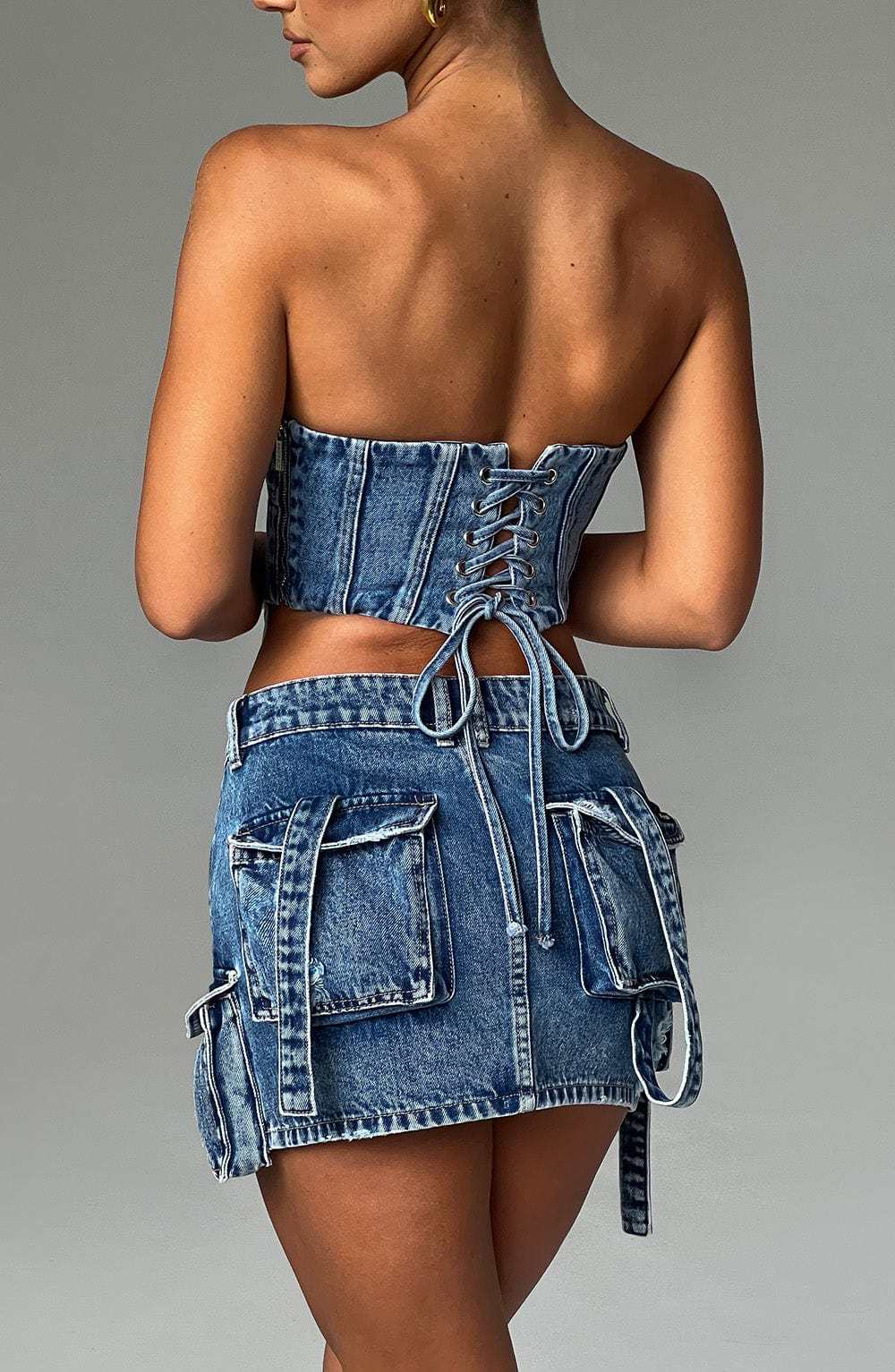 Billie Mini Skirt - Dark Wash-My Top Dress.All Rights Reserved