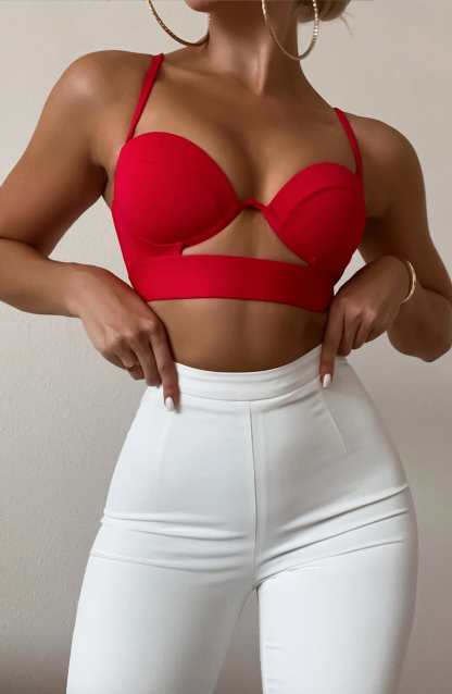 Brienna Top - Red-My Top Dress.All Rights Reserved