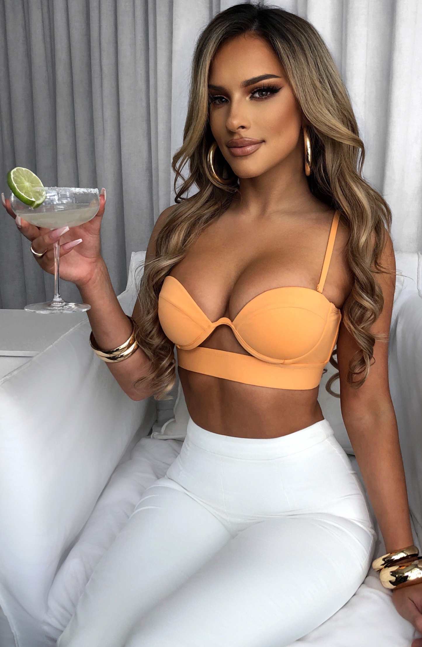 Brienna Top - Tangerine-My Top Dress.All Rights Reserved